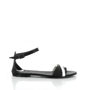 Antichi Romani 152 Black Slingback Sandals