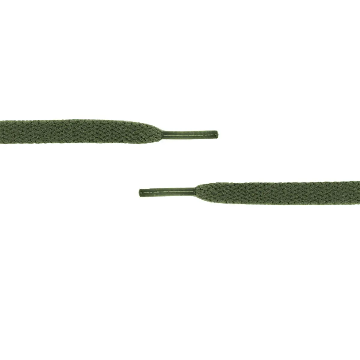 AOMIDI Flat Shoelaces 5/16" (2 Pair) - for Sneakers and Converse Shoelaces Replacements 27" inches (69 cm) Army Green