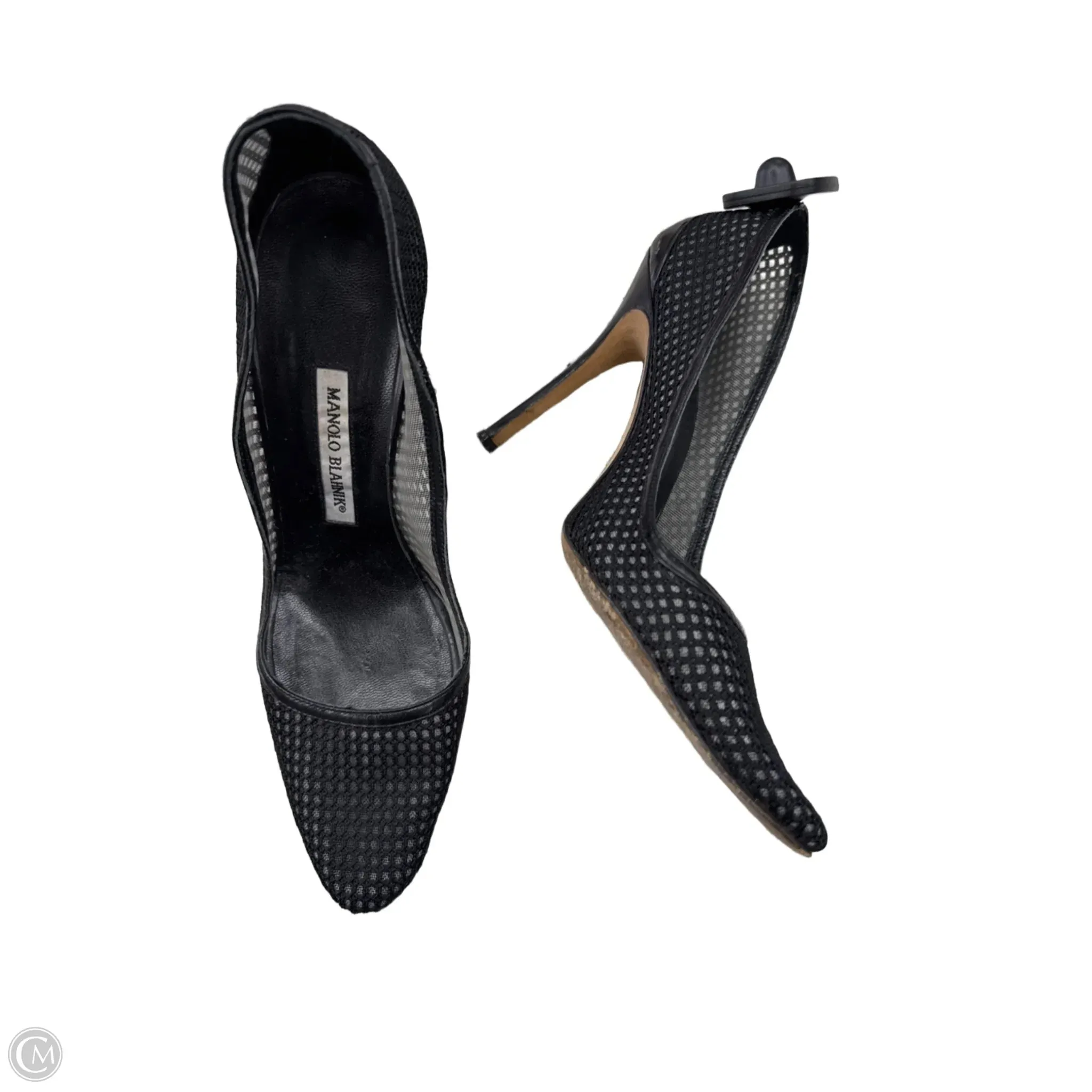 Shoes Heels Stiletto By Manolo Blahnik In Black, Size: 11 Comfort Cushion Fall Footwear