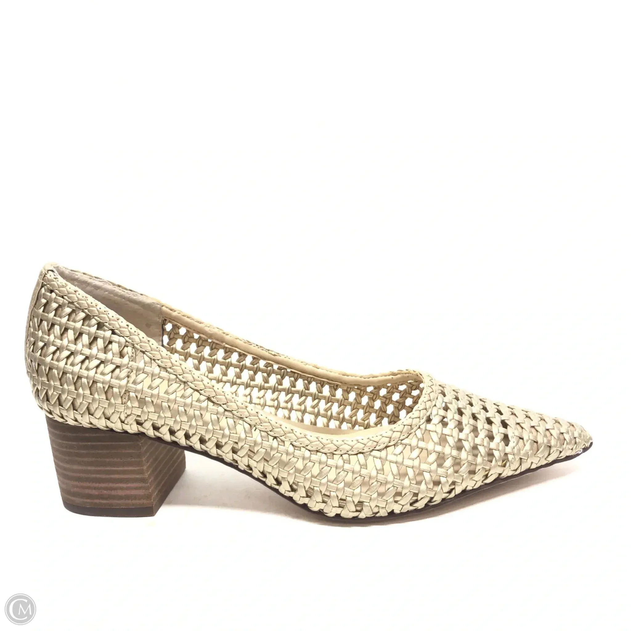 Shoes Heels Block By Sole Society In Gold, Size: 9 Chic Designer Heels Classic Heels