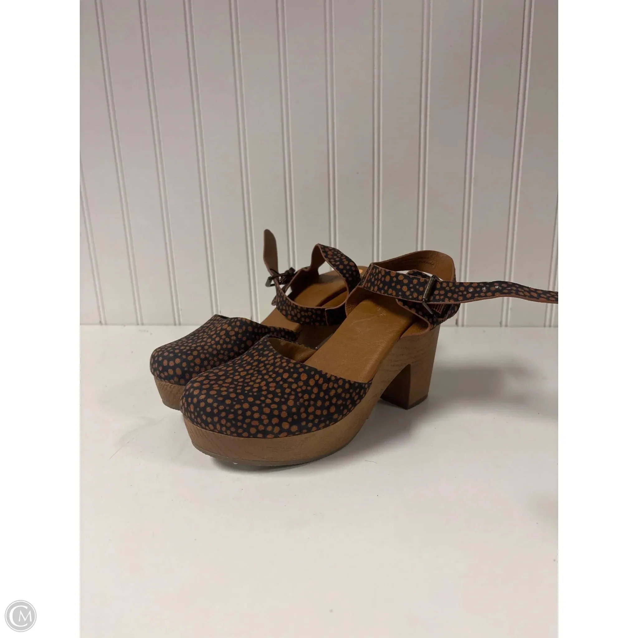 Shoes Heels Block By Universal Thread In Blue & Orange, Size: 6 Open Toe Evening Pumps