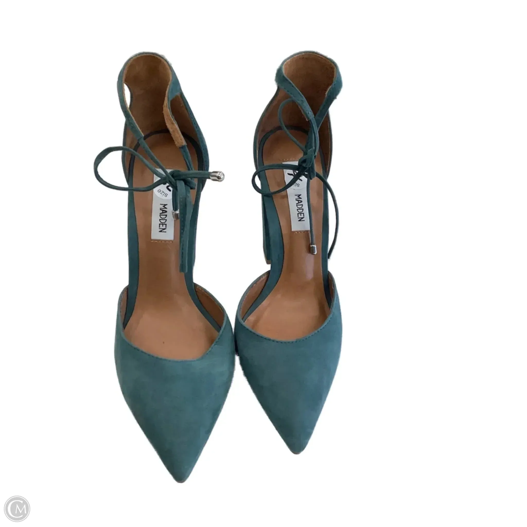 Travel Friendly Rich Tone Shoes Heels Block By Steve Madden In Blue, Size: 7.5