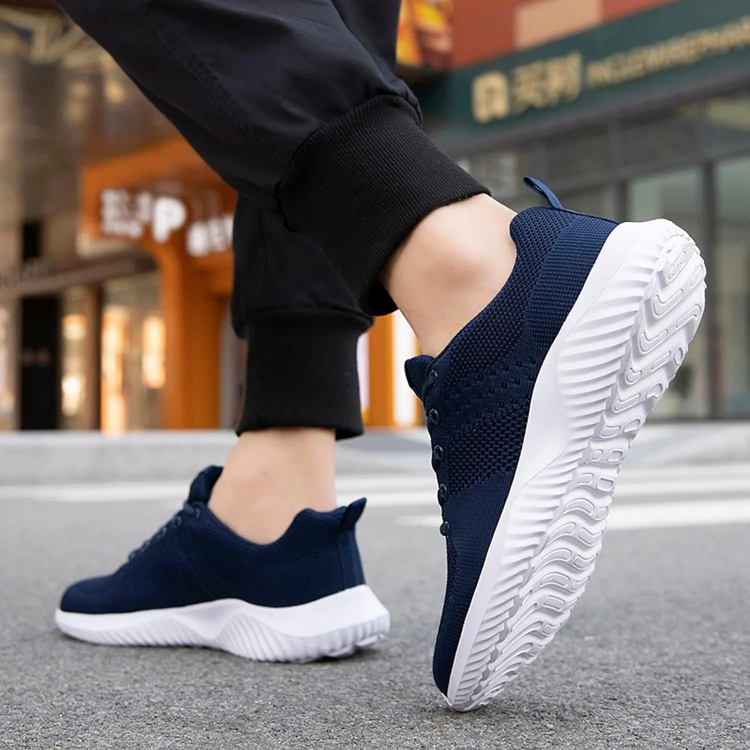 Arch Support Sports Shoes for Men Casual Sneaker Mesh Breathable Walking Shoe Hook and Loop Orthopedic Sneakers