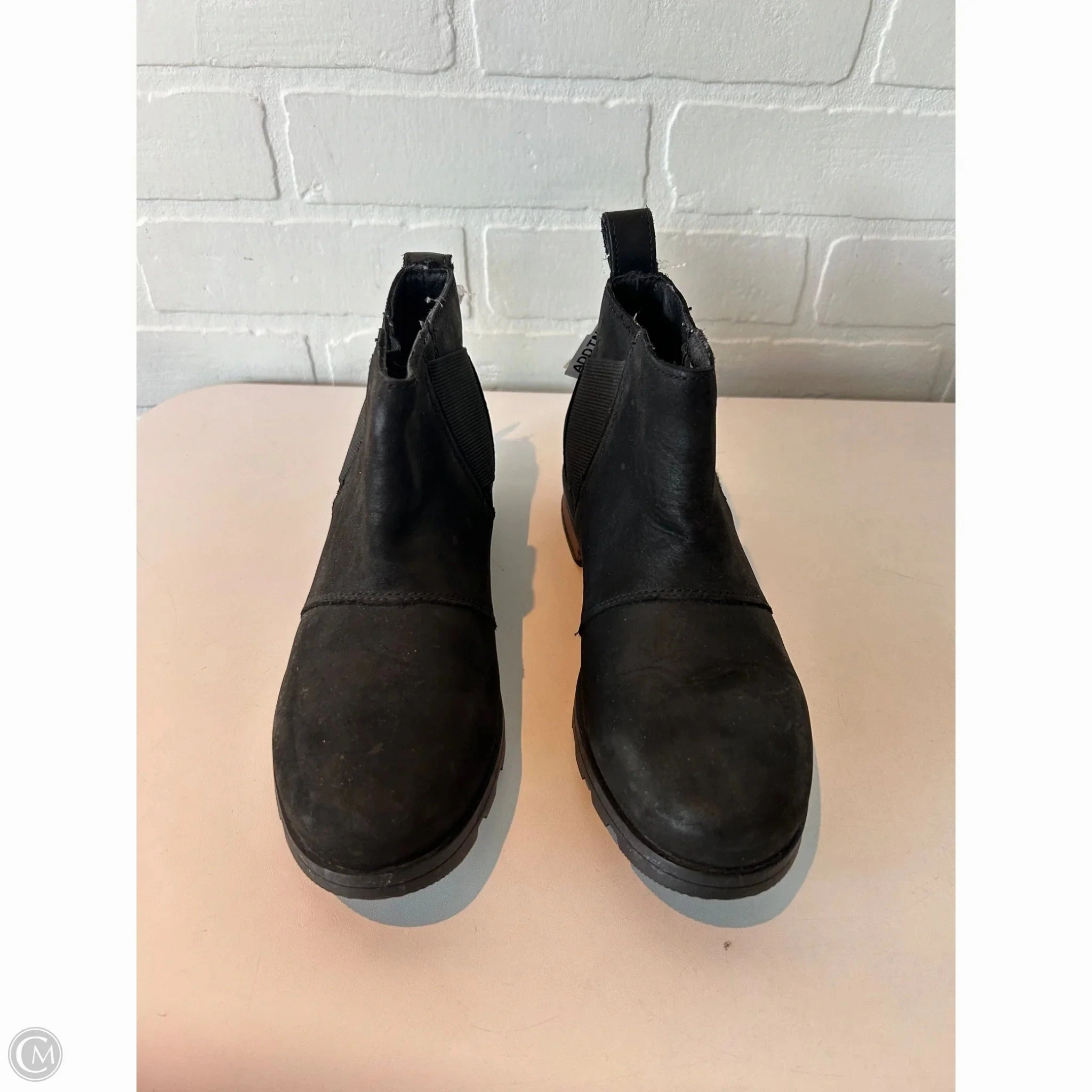 High Top Breathable Lining Boots Ankle Flats By Sorel In Black, Size: 6