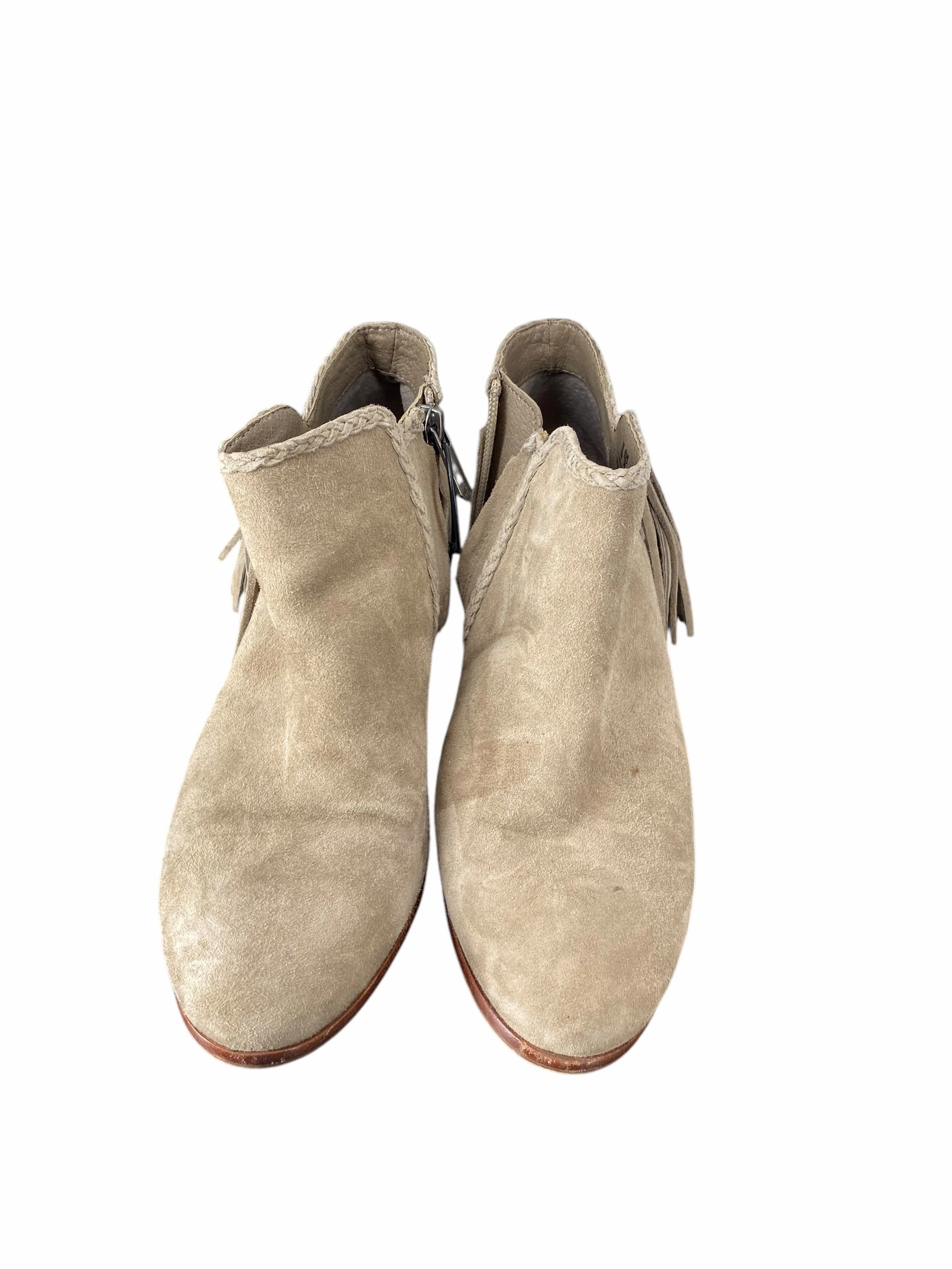 Boots Ankle Heels By Sam Edelman In Grey, Size: 6 Hard Trail