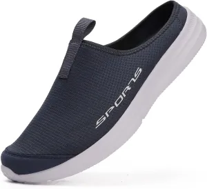 Axcone Mens Slippers with Arch Support Lightweight Comfort Mules Clog Slip-On Walking Loafer House Shoes