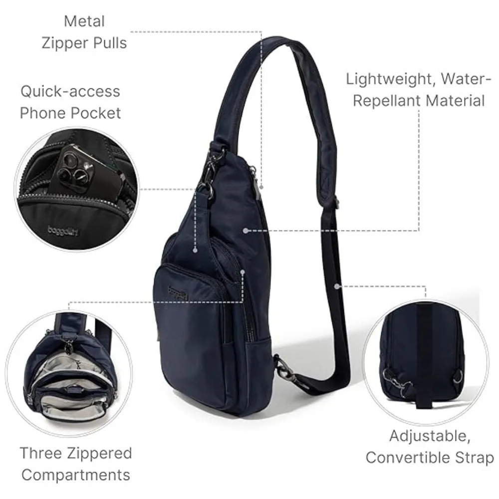 Baggallini Central Park French Navy Sling (Women's)