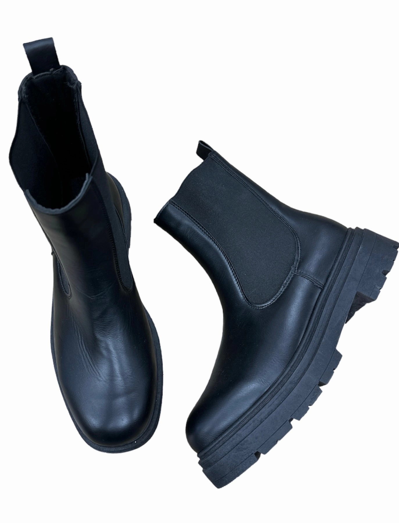 Boots Ankle Heels By Qupid In Black, Size: 10 Lightweight Construction Neutral Build