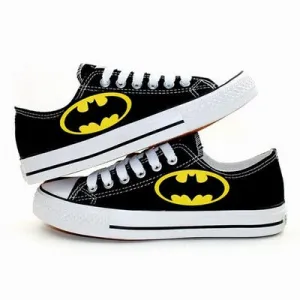 Batman Low Tops Canvas Shoes Sneakers Kid Shoes Unisex Shoes Gifts