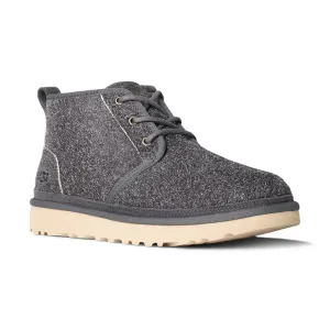 Feather Light Night Travel Stylish Option Men's Neumel Shaggy Suede Dark Grey