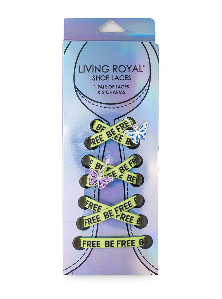 Be Free Shoelaces   Charm Set