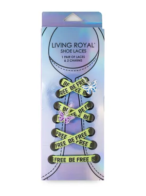 Be Free Shoelaces   Charm Set