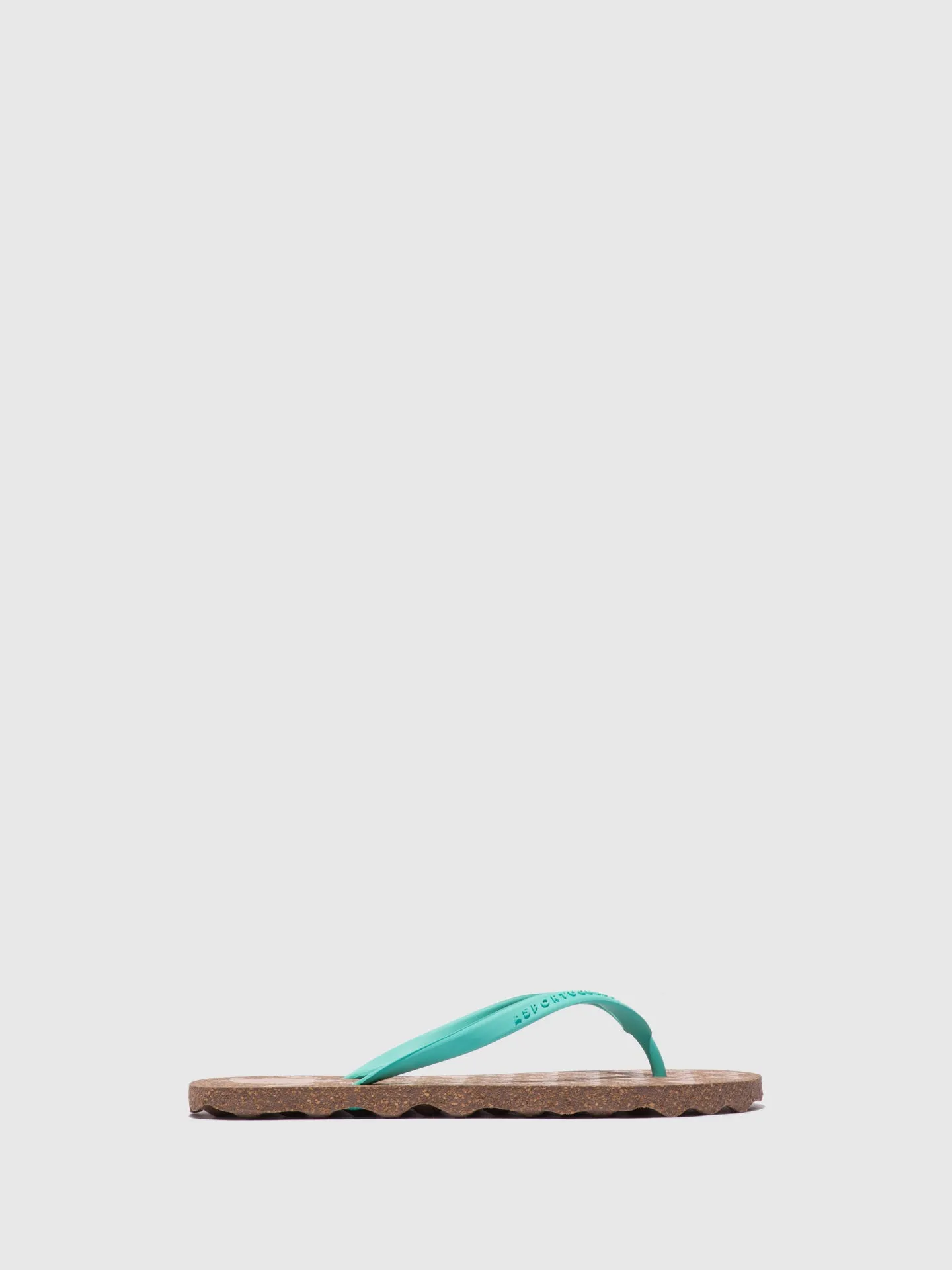 Beach Flip-Flops TURTLE Blue Rubber Strap
