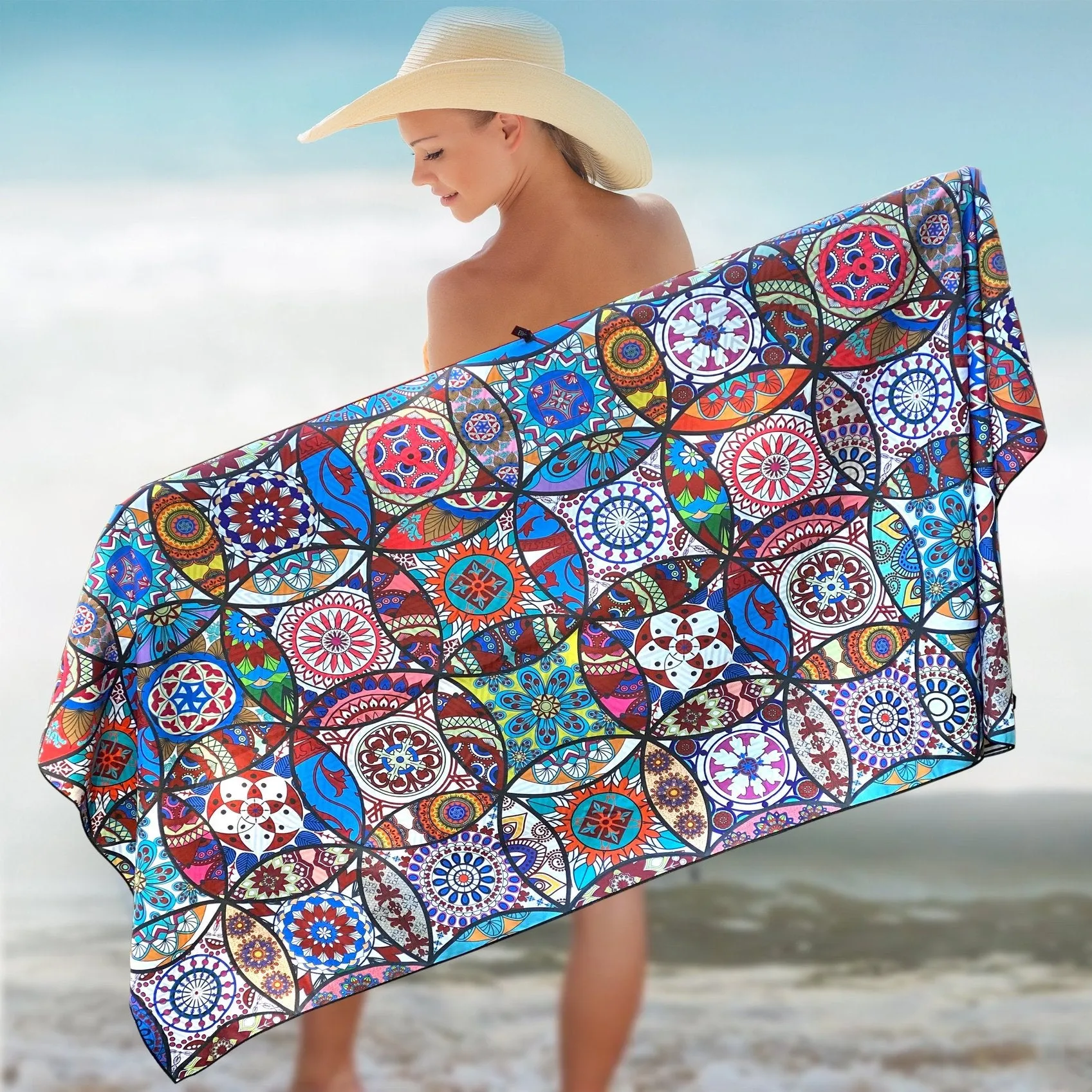 Beach Towel - Mandala (78x35 inches)