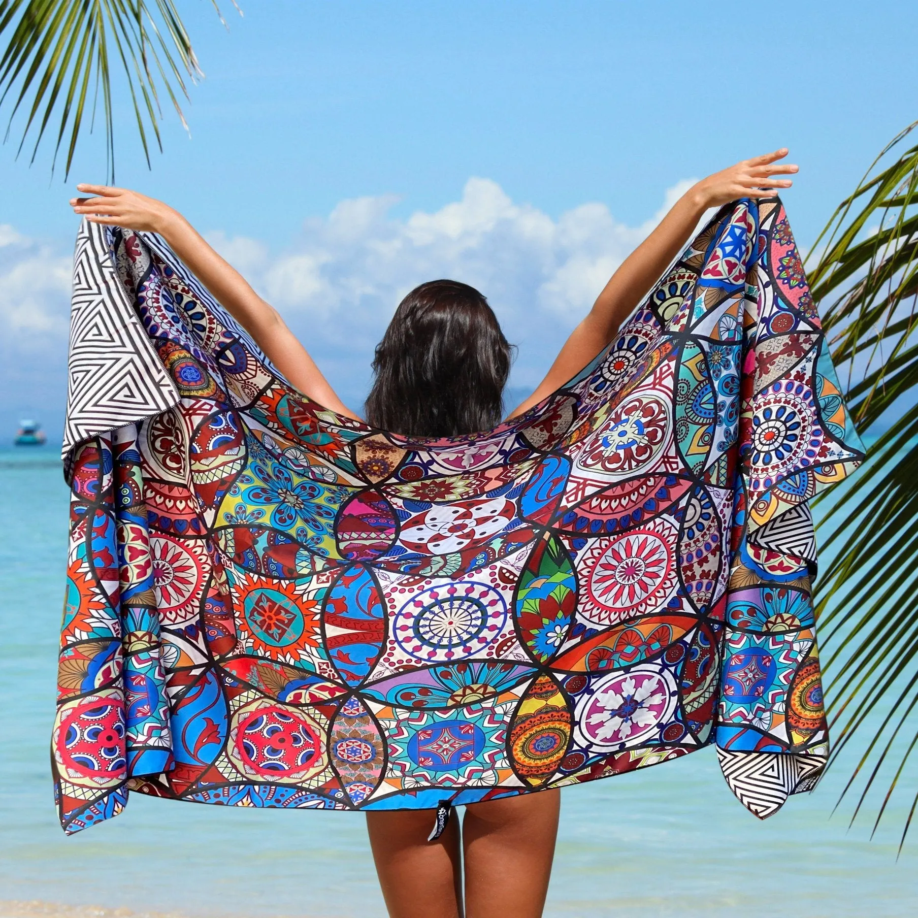 Beach Towel - Mandala (78x35 inches)