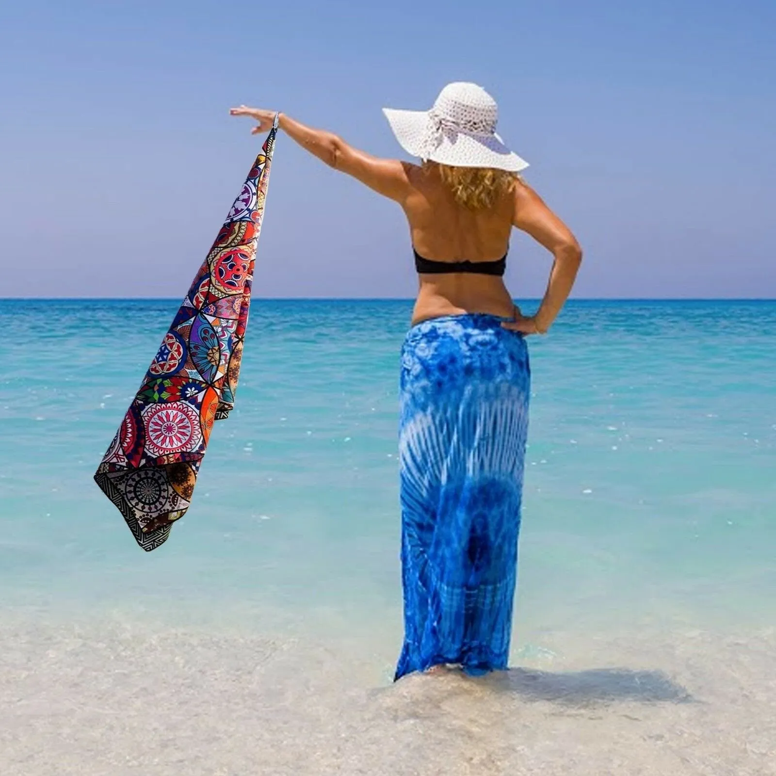 Beach Towel - Mandala (78x35 inches)