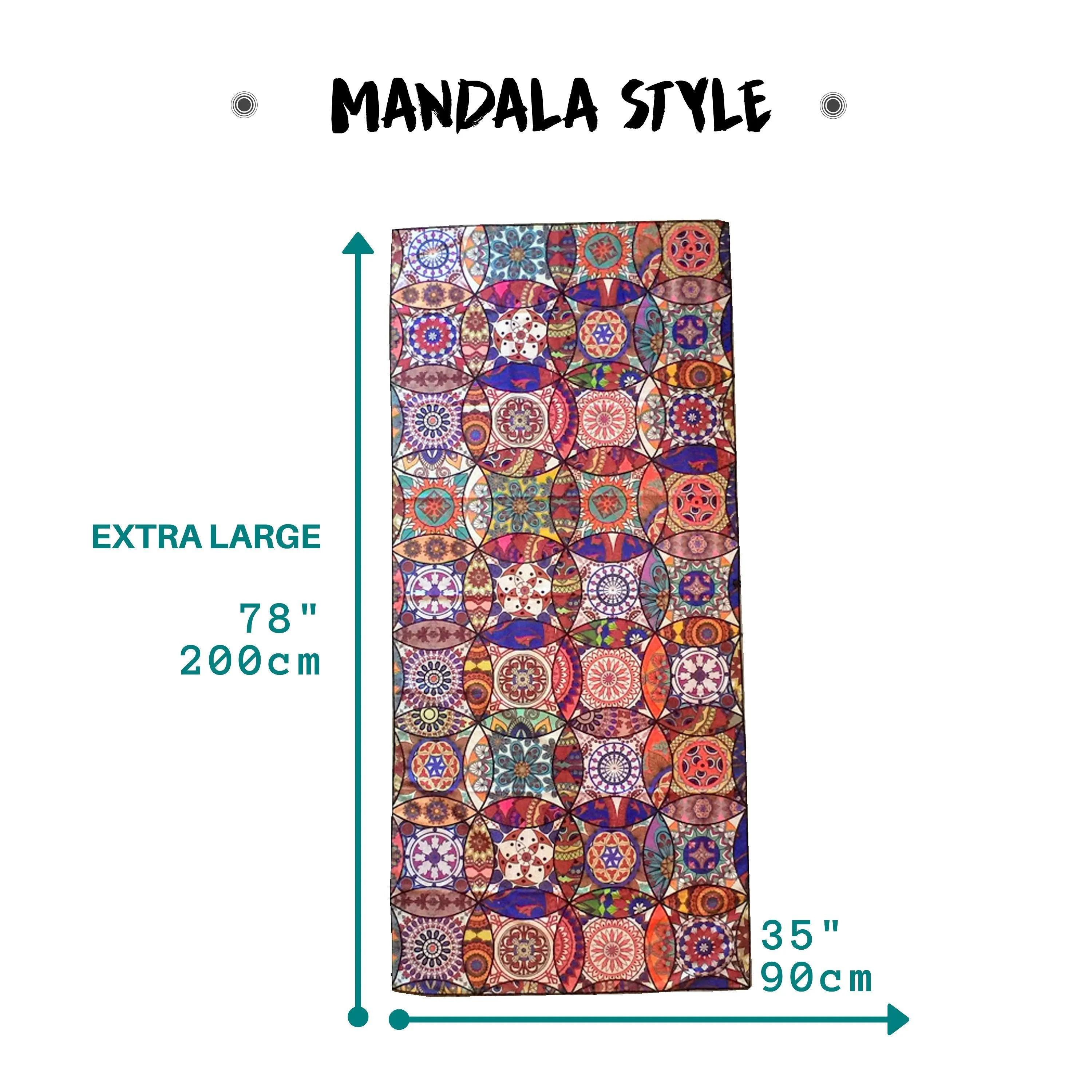Beach Towel - Mandala (78x35 inches)