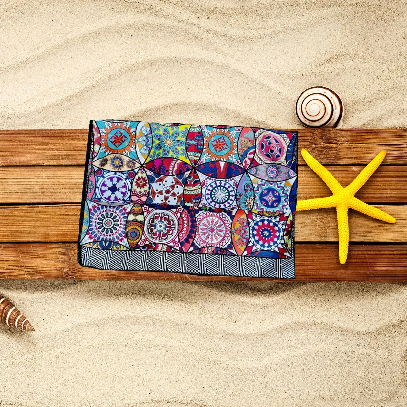 Beach Towel - Mandala (78x35 inches)
