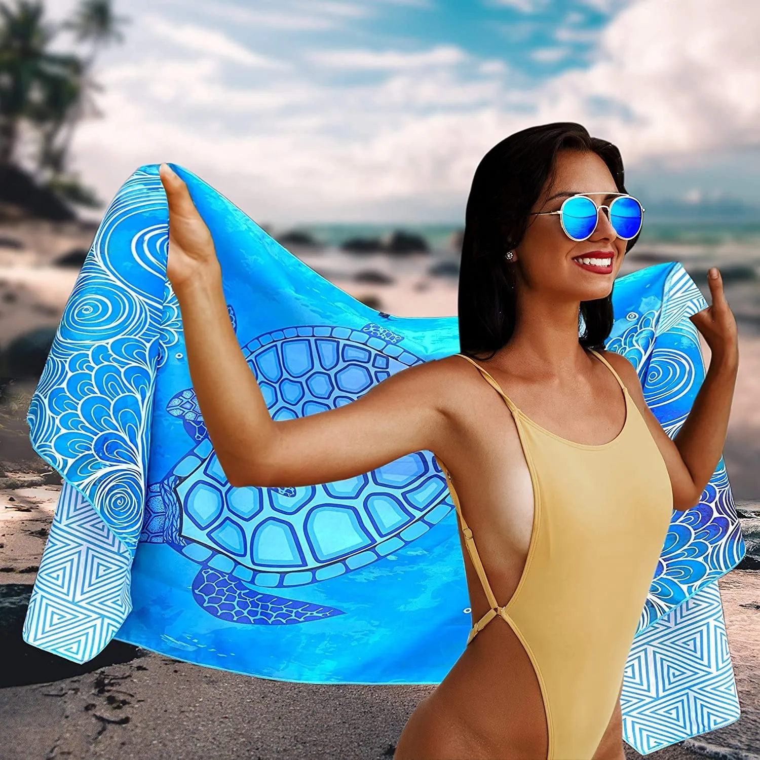 Beach Towel - Sea Turtle (78x35 inches)