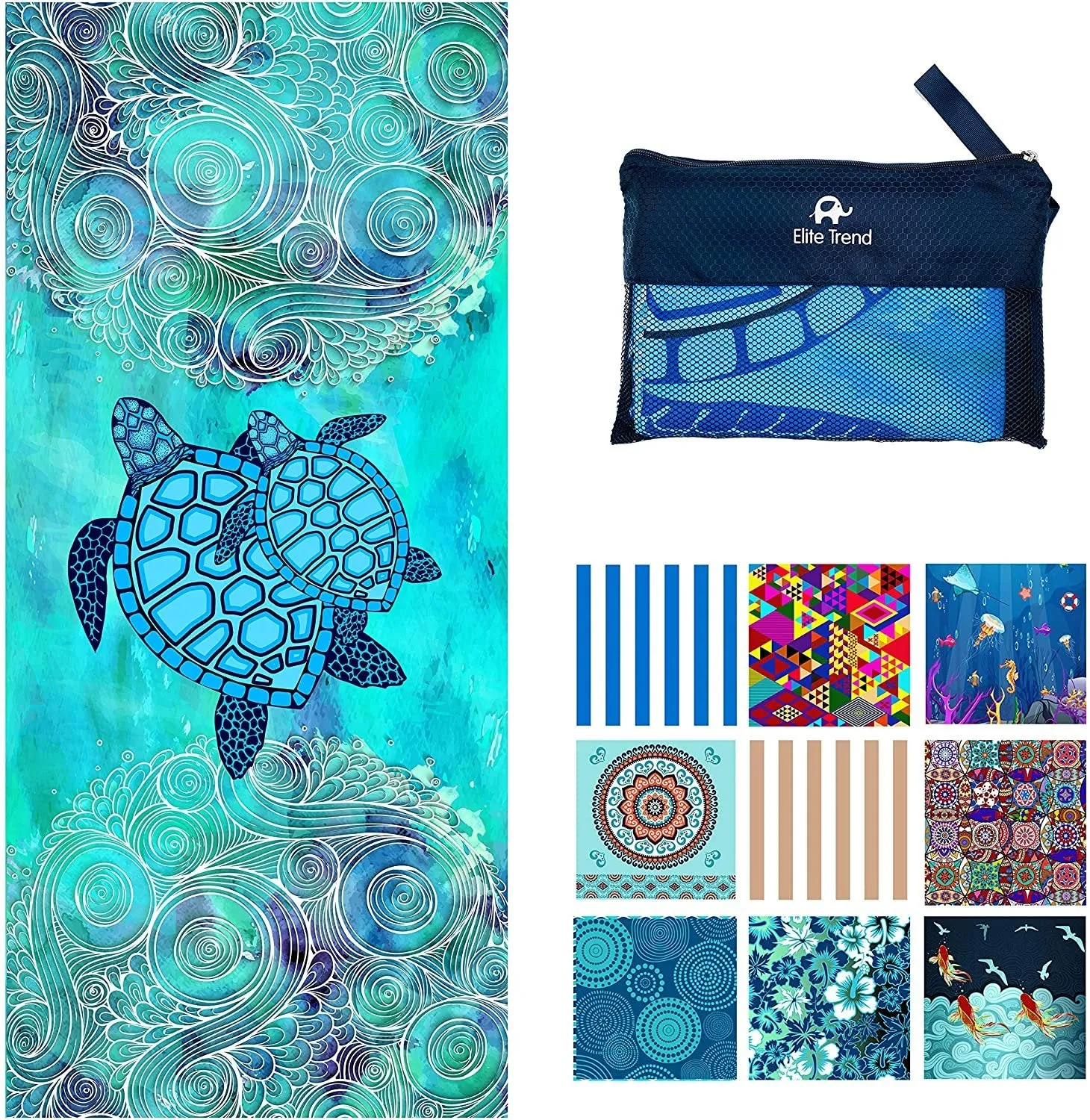 Beach Towel - Sea Turtle (78x35 inches)