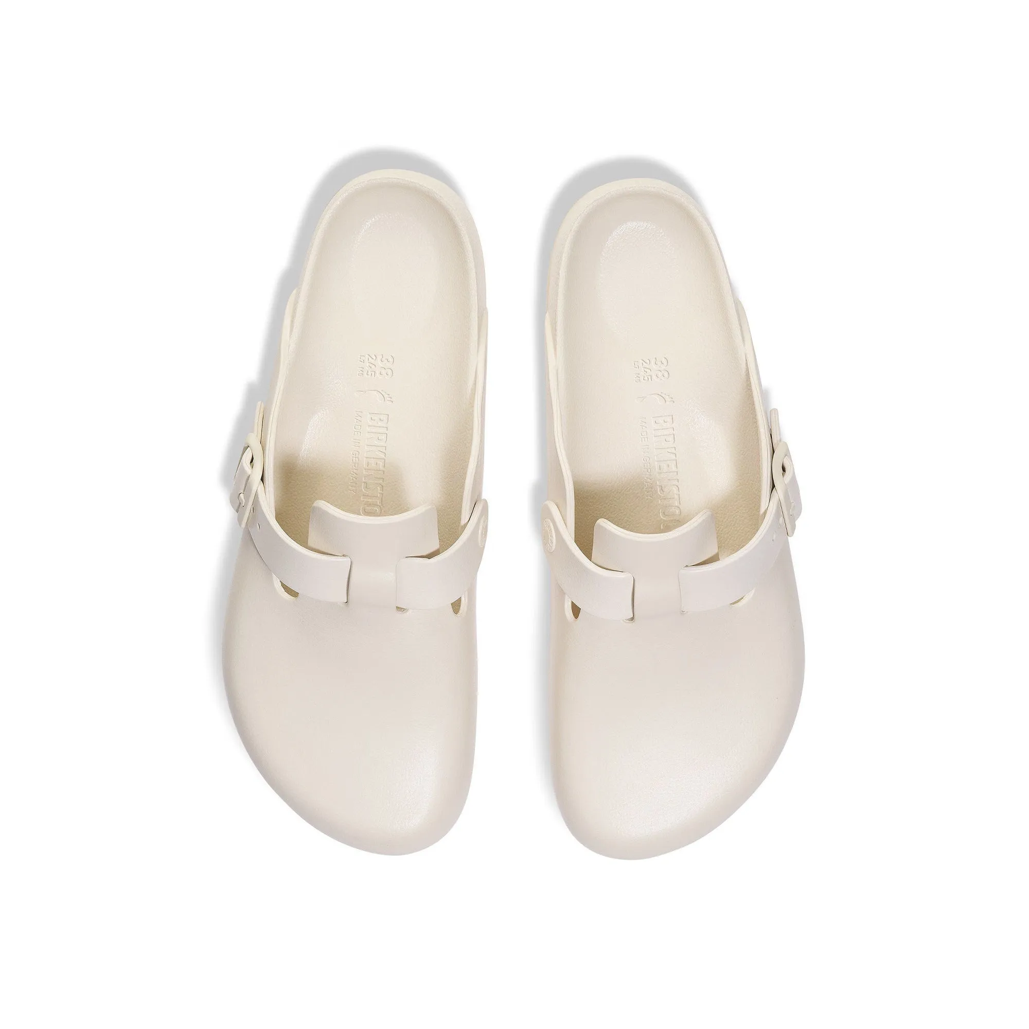 Birkenstock Mens Boston Eggshell EVA Slippers running in a suspension bridge area shoes road runner shoes