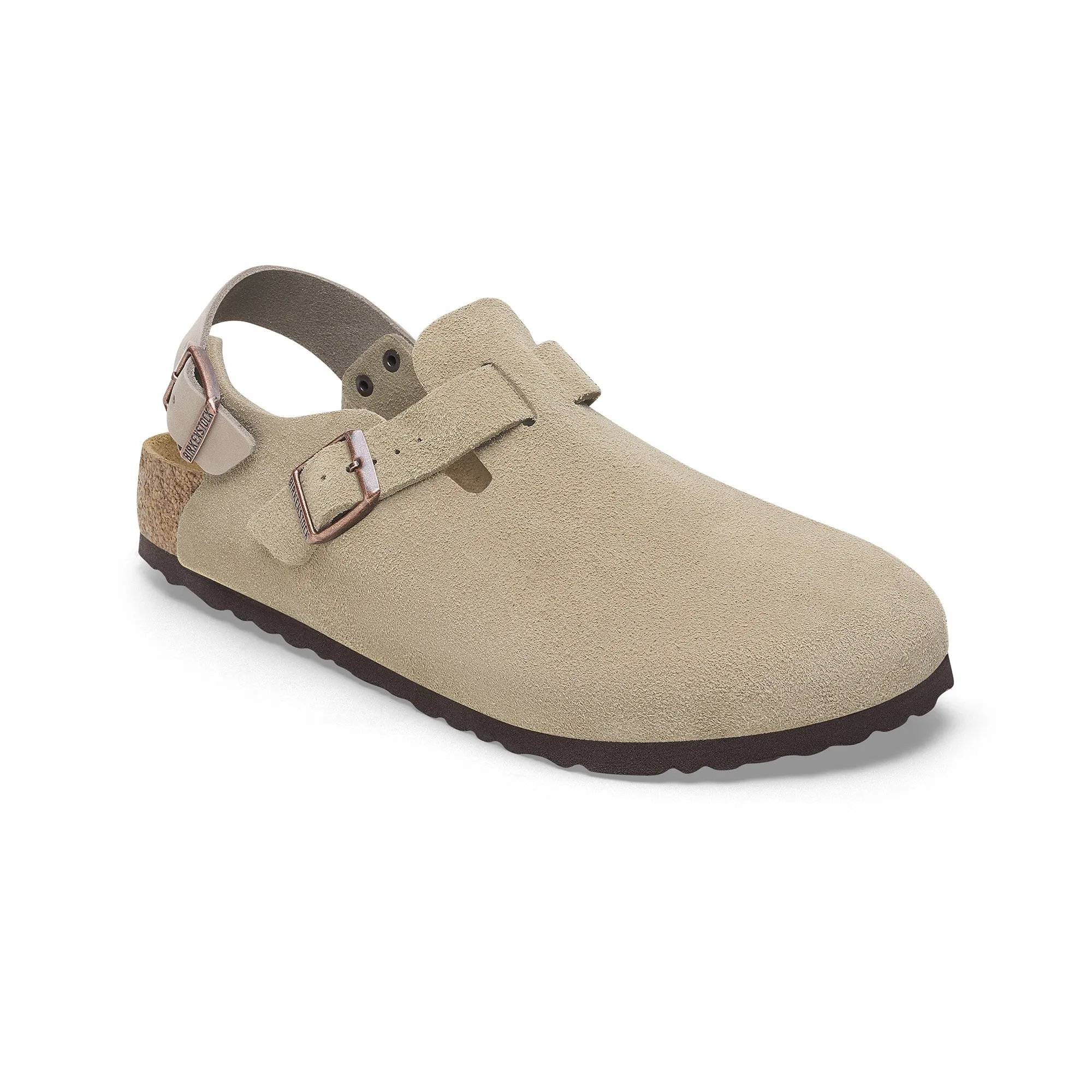 Birkenstock Mens Tokio Taupe Suede Sandals Breathable Layer