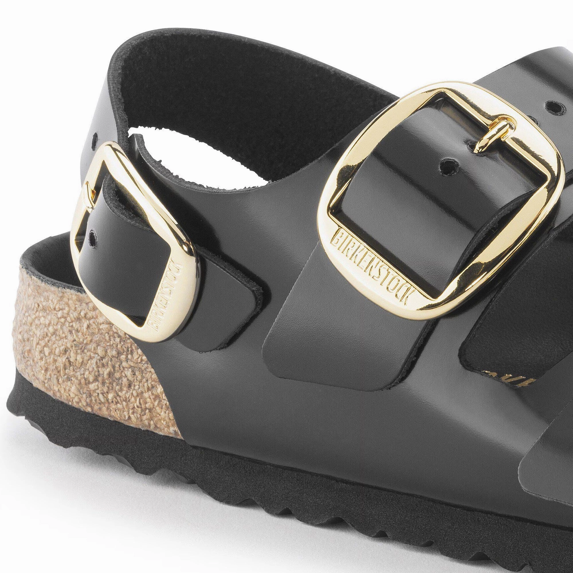 Birkenstock Womens Milano Big Buckle Slippers high - end shoe cost