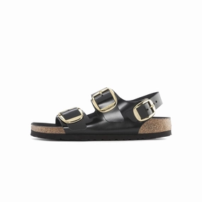 Birkenstock Womens Milano Big Buckle Slippers for advanced moisture - wicking - technology shoes