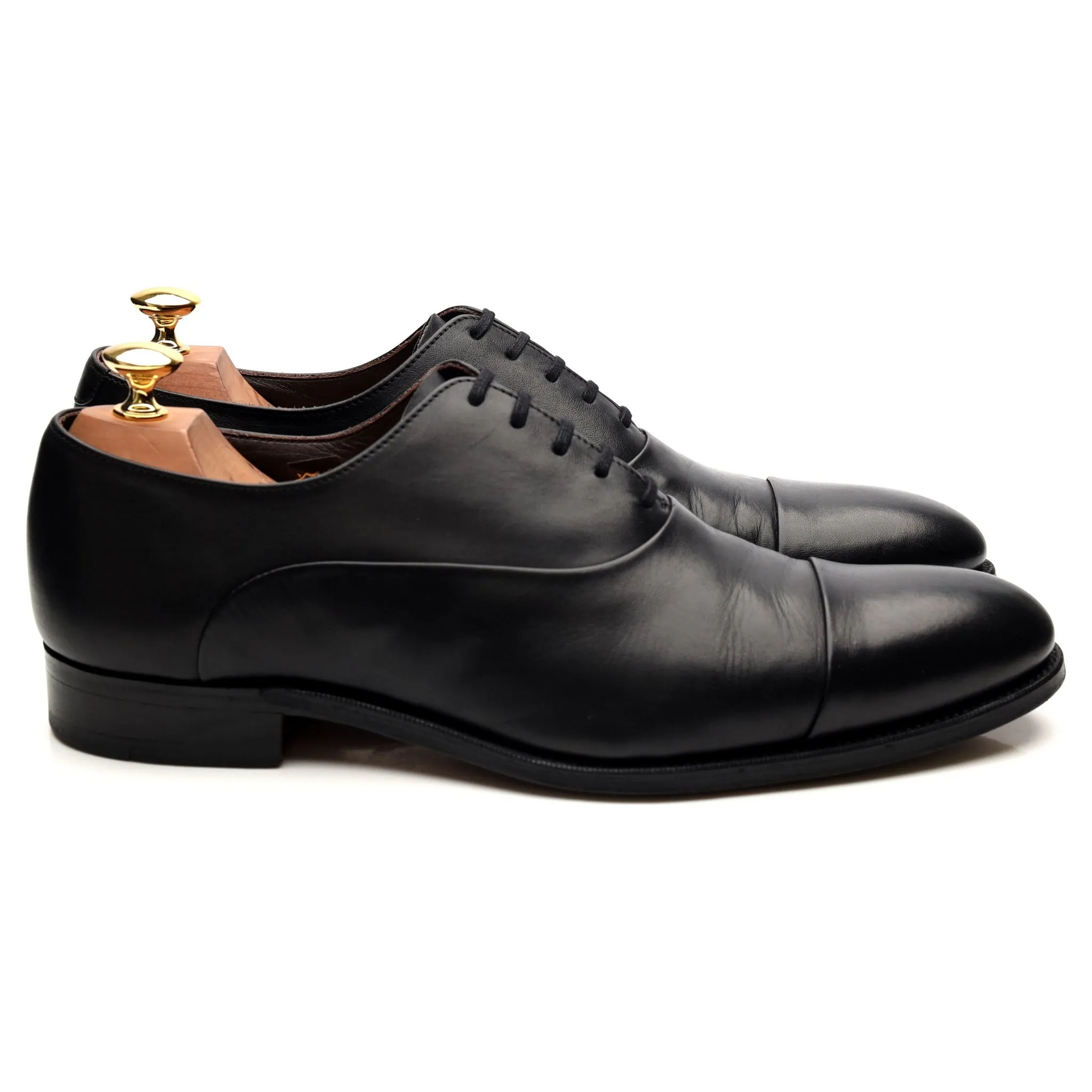 Black Leather Oxford UK 8 F