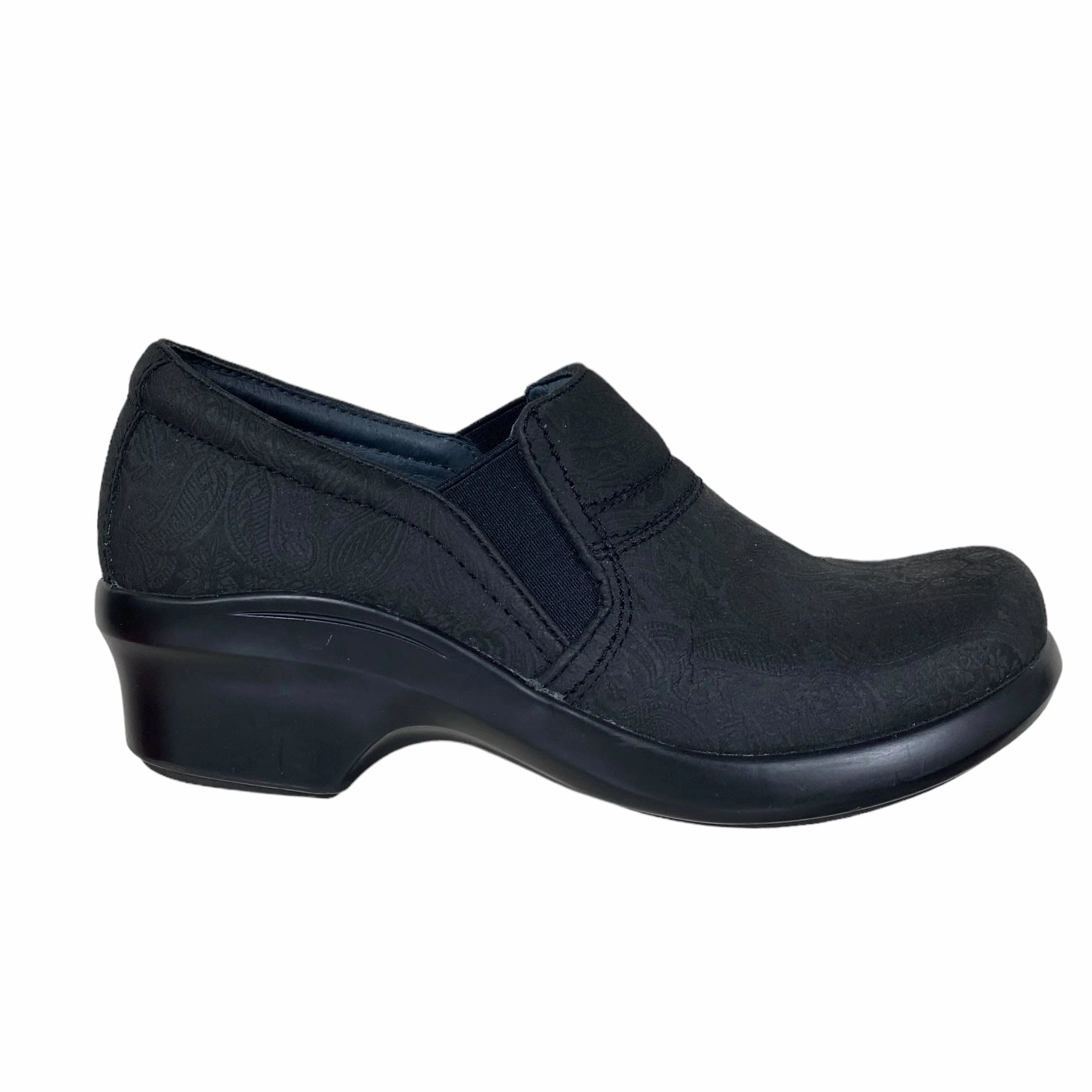 Ventilated Open Toe Pumps Black Shoes Heels Block Ariat, Size 6.5