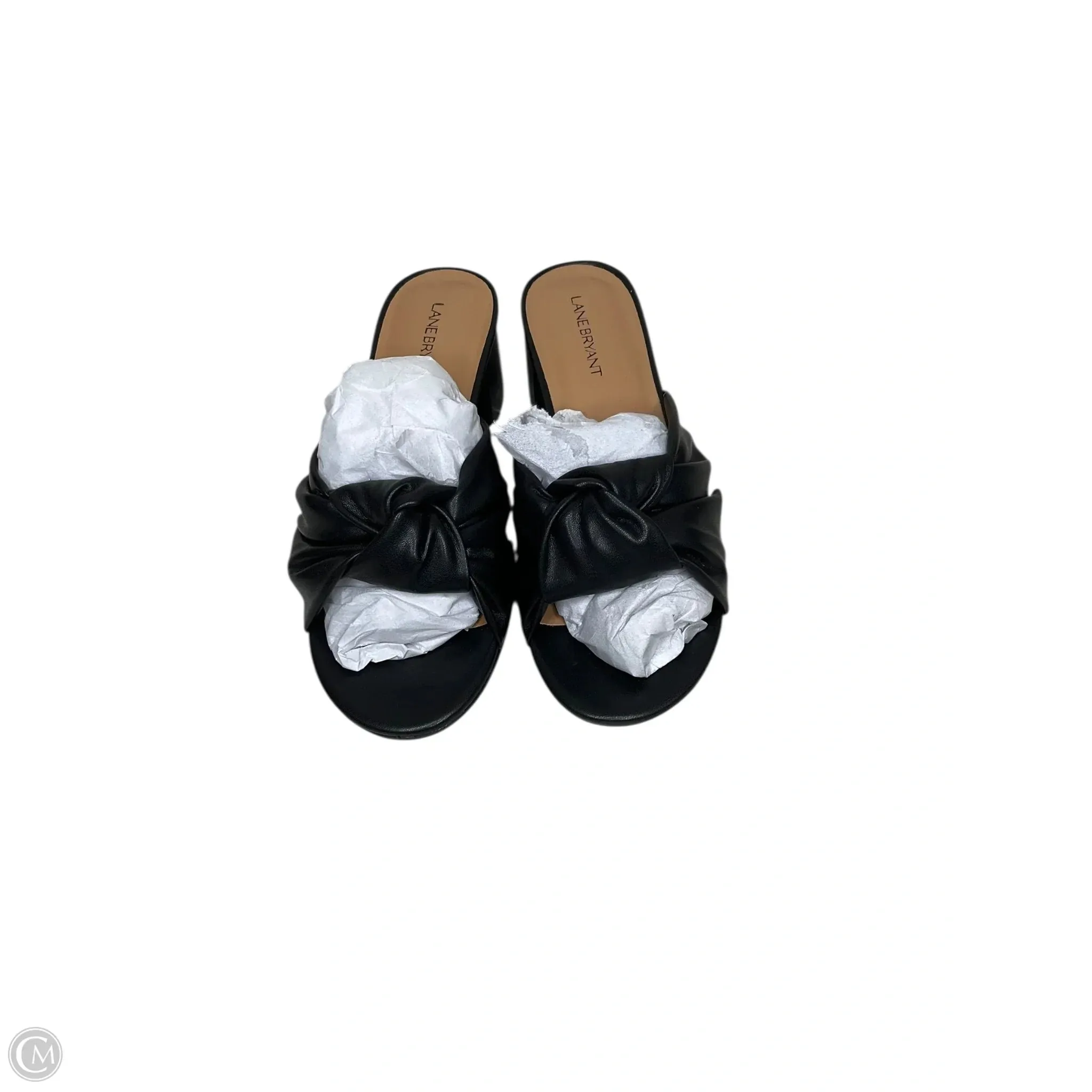 Autumn footwear Shoes Heels Block By Lane Bryant In Black, Size: 8