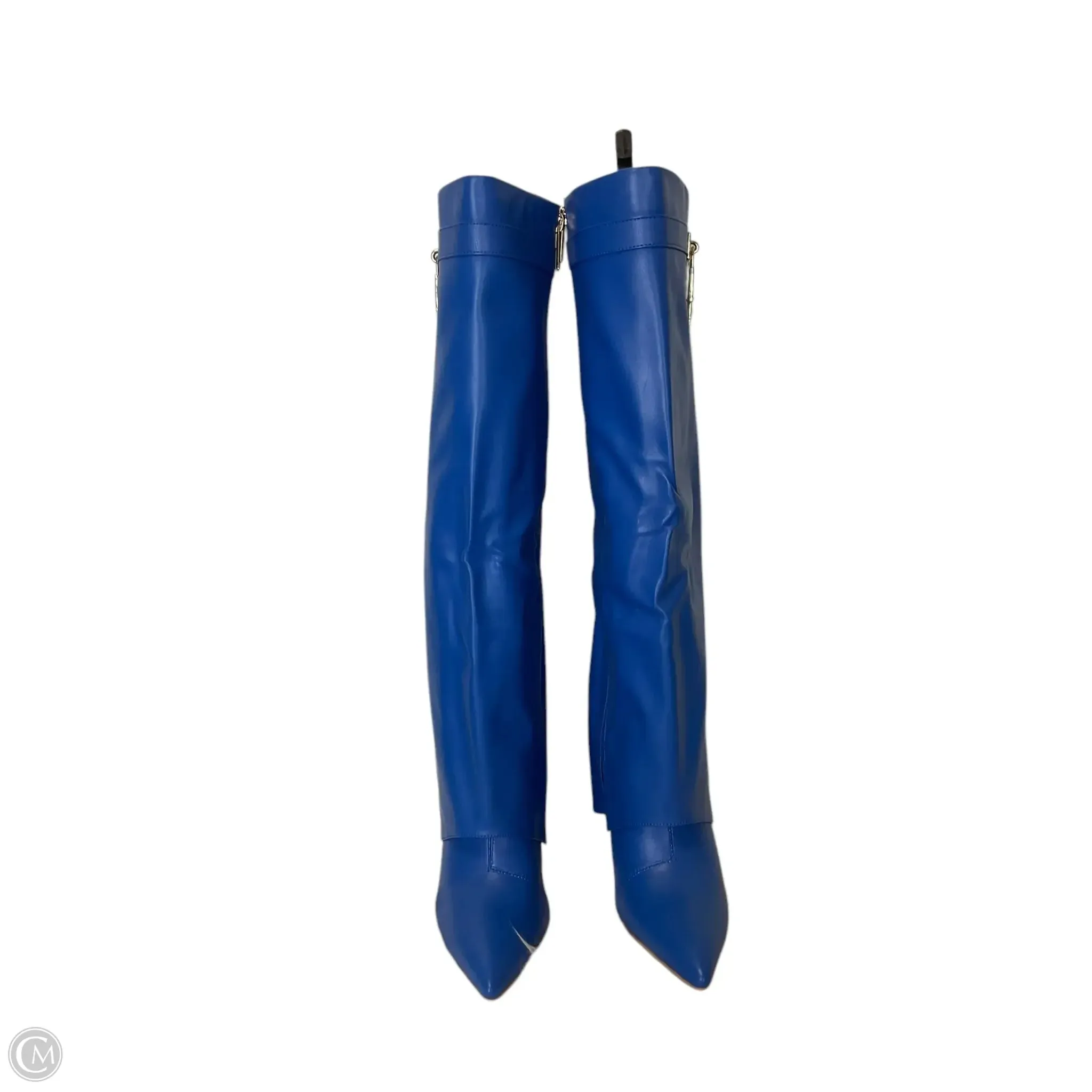 Boots Knee Flats By Clothes Mentor In Blue, Size: 6.5 Winter Ready Look