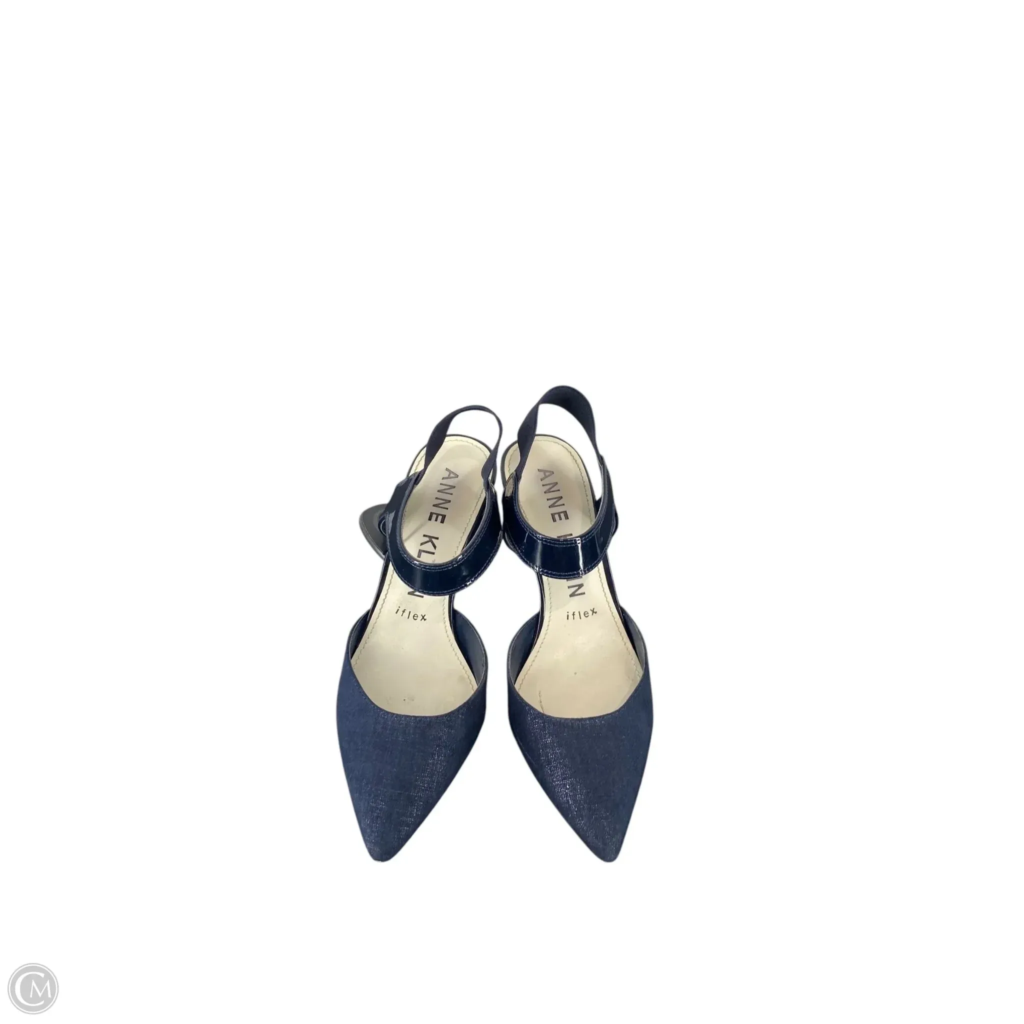 Shoes Heels Block By Anne Klein In Navy, Size: 7 Strappy Sandals Good Traction