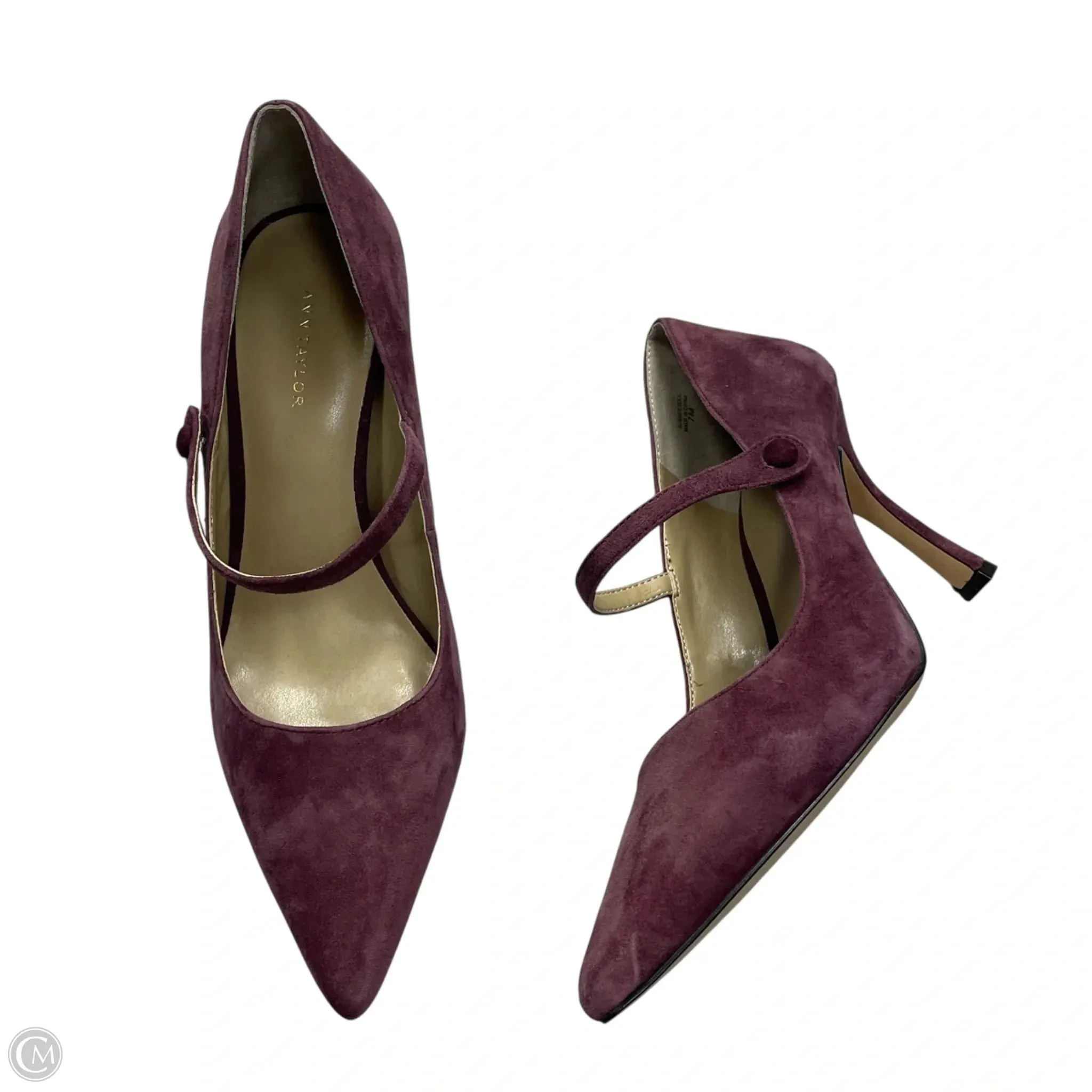 Shoes Heels Stiletto By Ann Taylor In Purple, Size: 7 Comfortable Heeled Sandals Stiletto Heel
