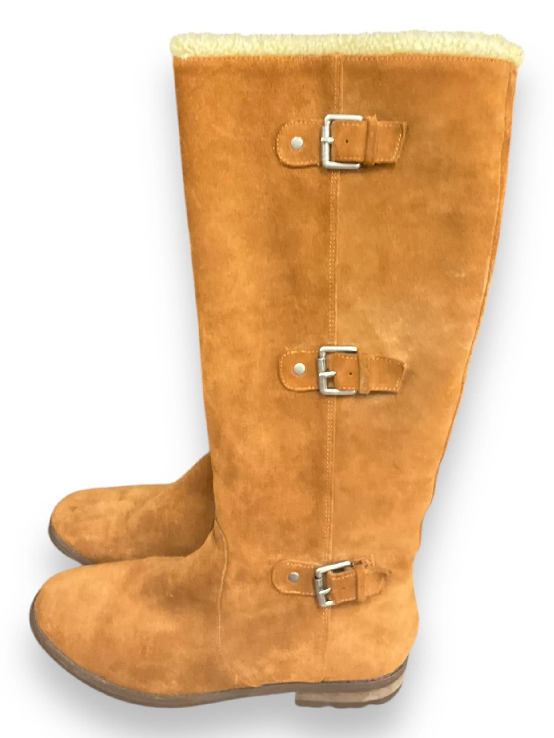 Boots Knee Flats By Alfani In Brown, Size: 7 Bold Statement