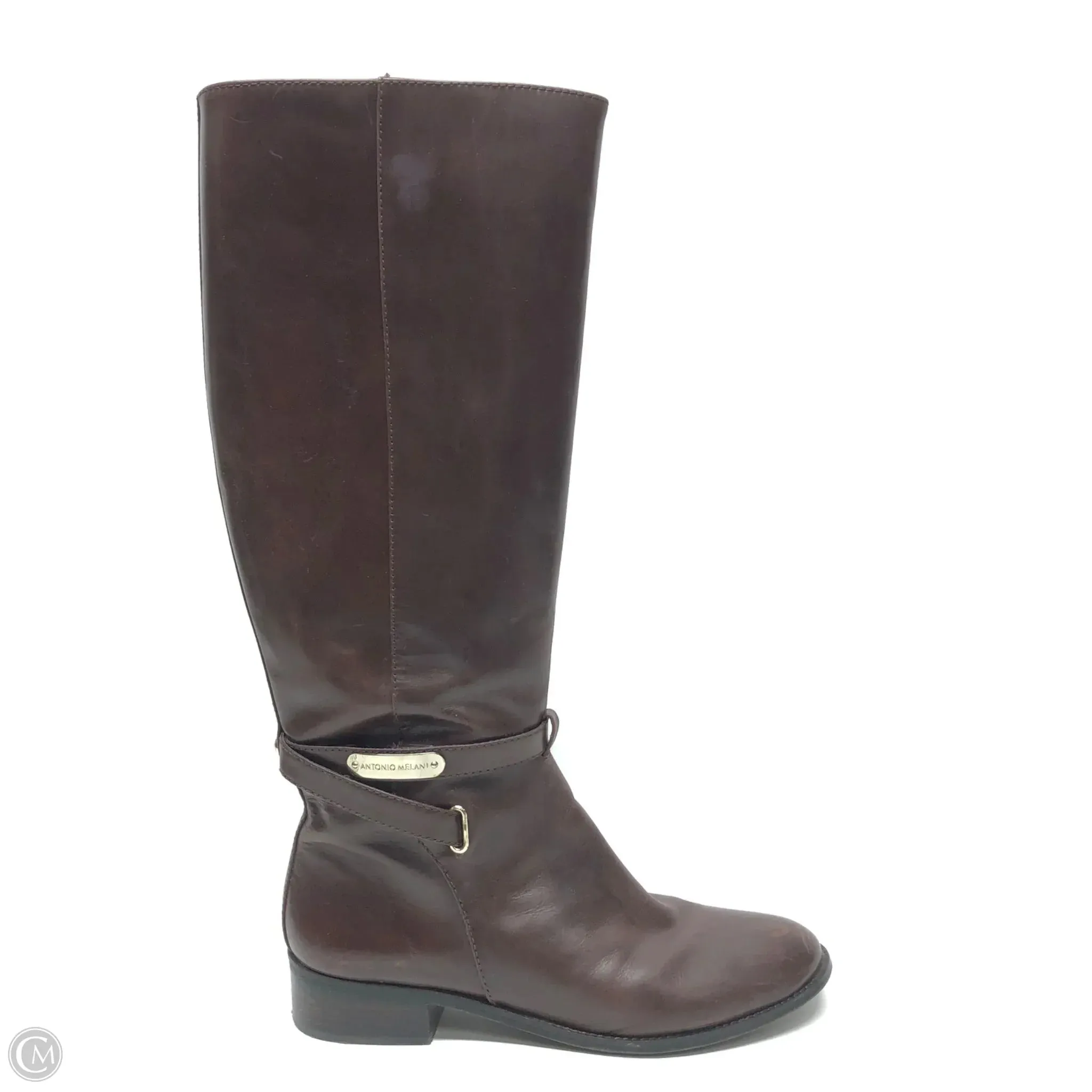 Sophisticated Look Boots Knee Flats By Antonio Melani In Brown, Size: 10