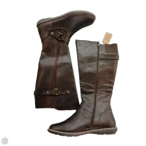 Boots Knee Flats By Clothes Mentor In Brown, Size: 10 Seasonal Must Winter Layering
