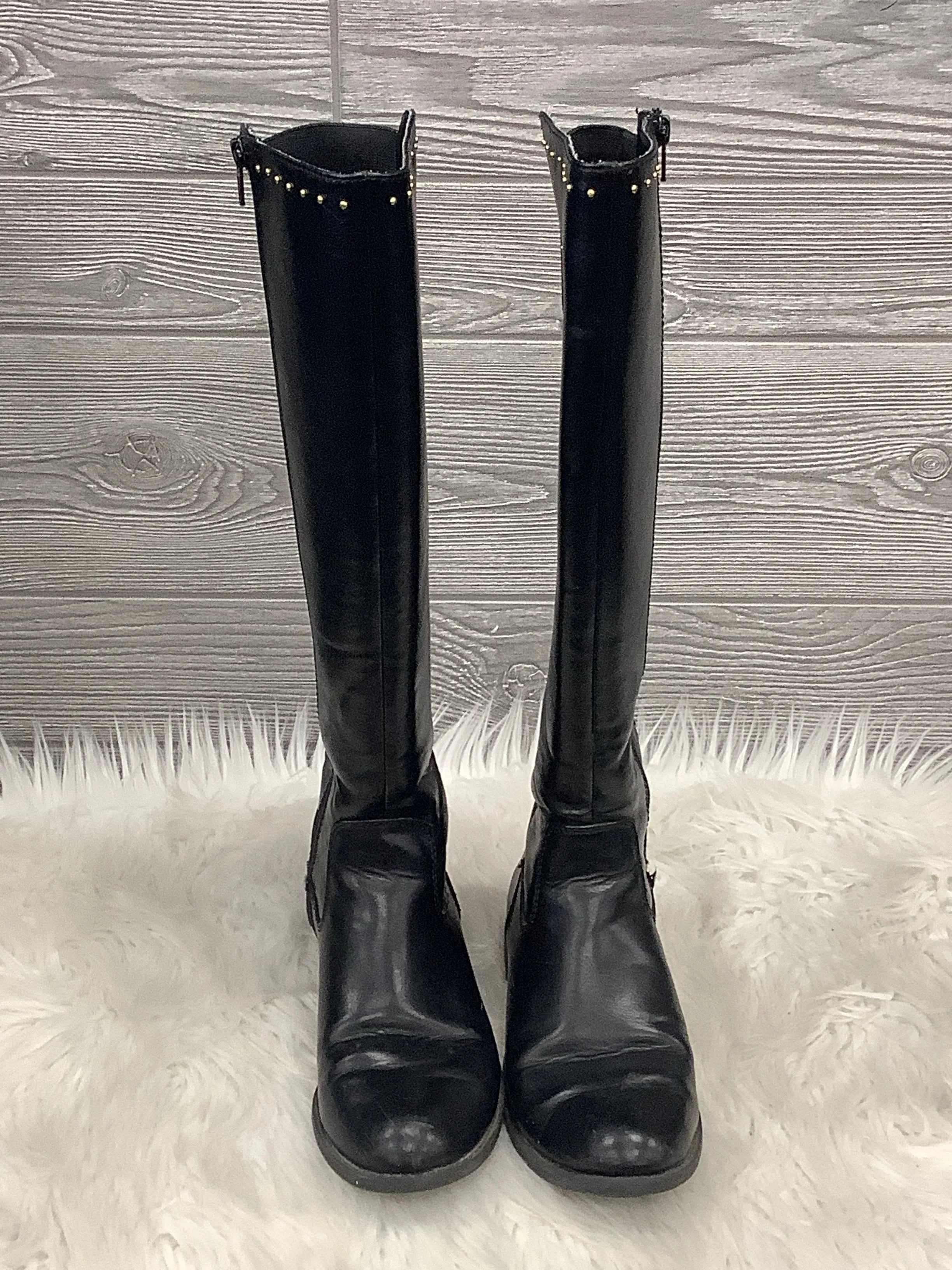 Polished Finish Stylish Design Boots Knee Flats By Clothes Mentor  Size: 7.5