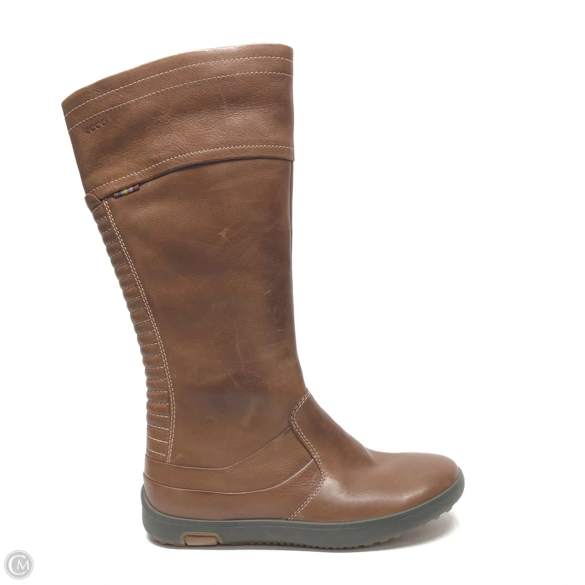Versatile Look Boots Knee Flats By Ecco In Brown, Size: 6.5