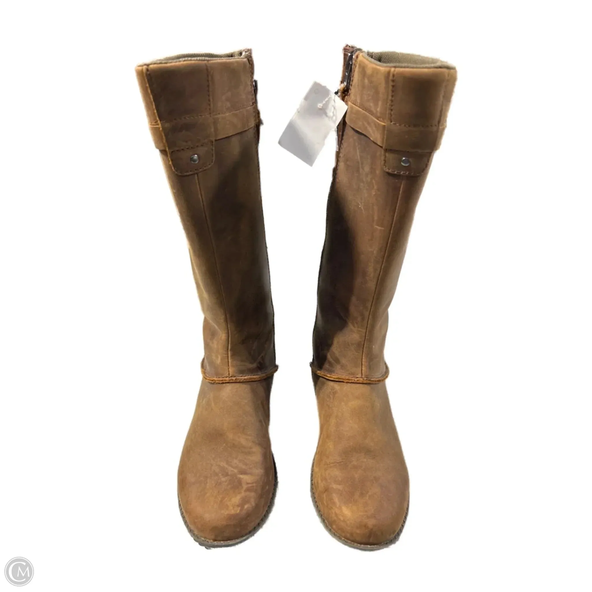 Boots Knee Flats By Eddie Bauer In Brown, Size: 7 Comfort and style Chic Touch