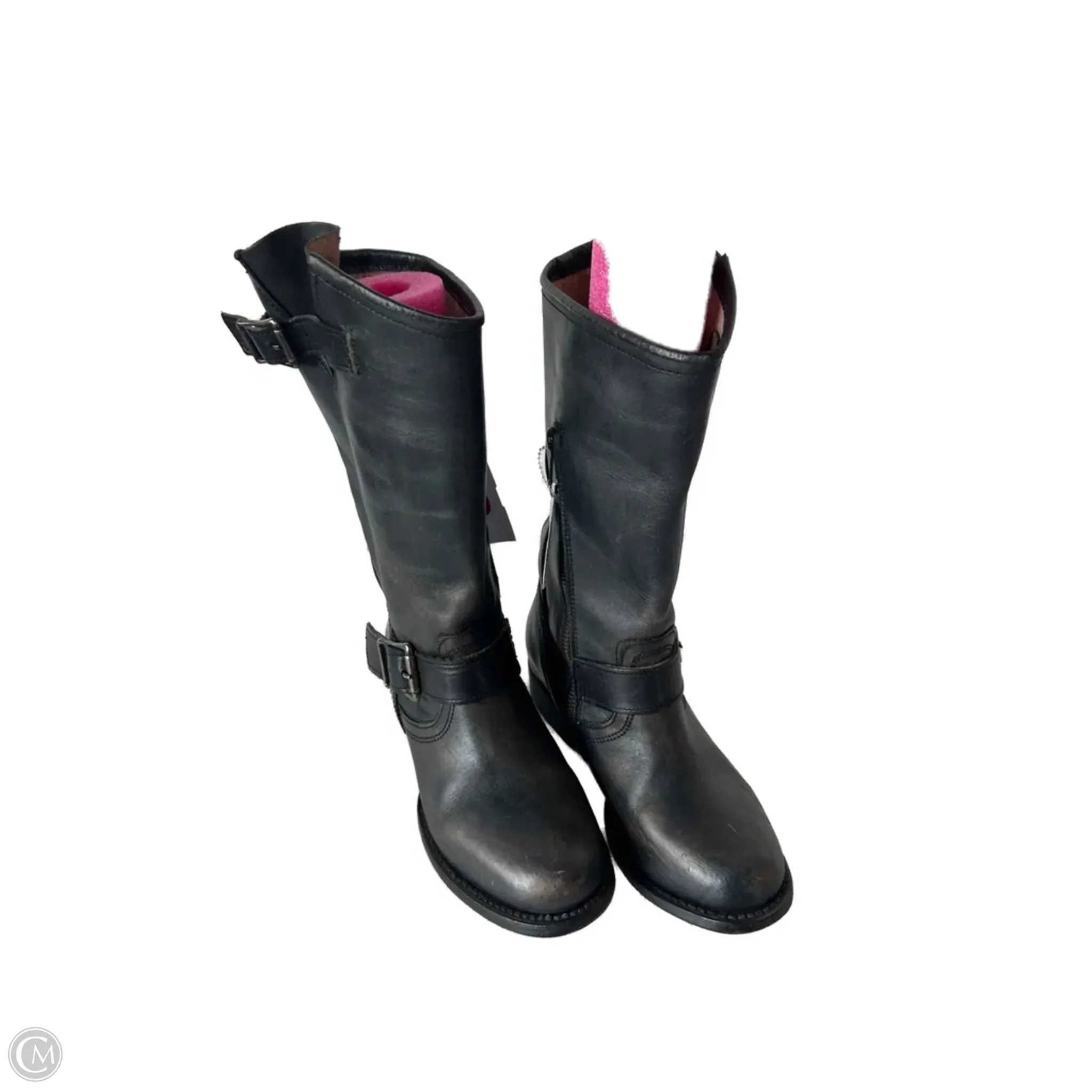 Boots Knee Flats By Freebird In Black, Size: 6 Style Ready Boots Smart Casual