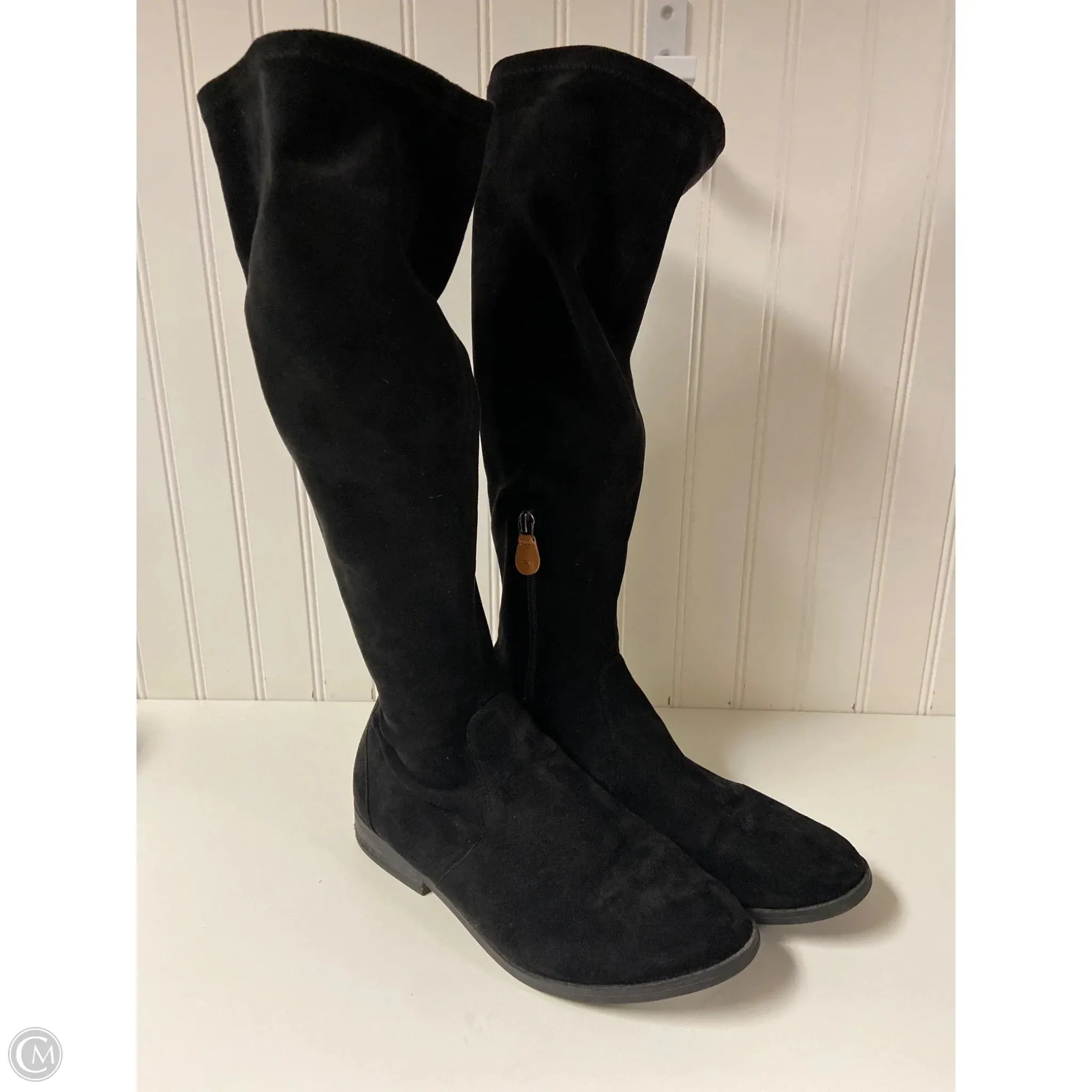 Street Luxe Seasonal Essentials Boots Knee Flats By Gentle Souls In Black, Size: 9