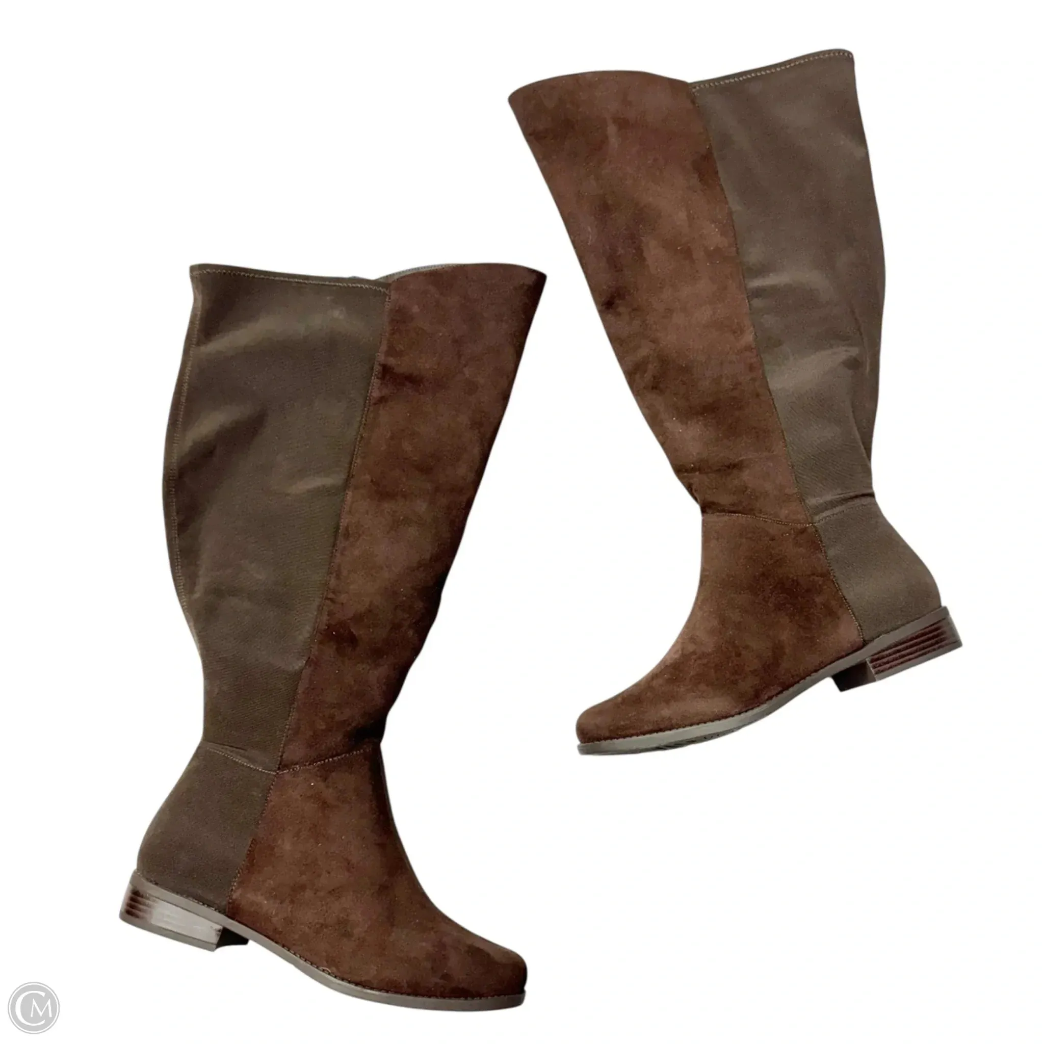 Boots Knee Flats By Lane Bryant In Brown, Size: 10 Incredible Comfort