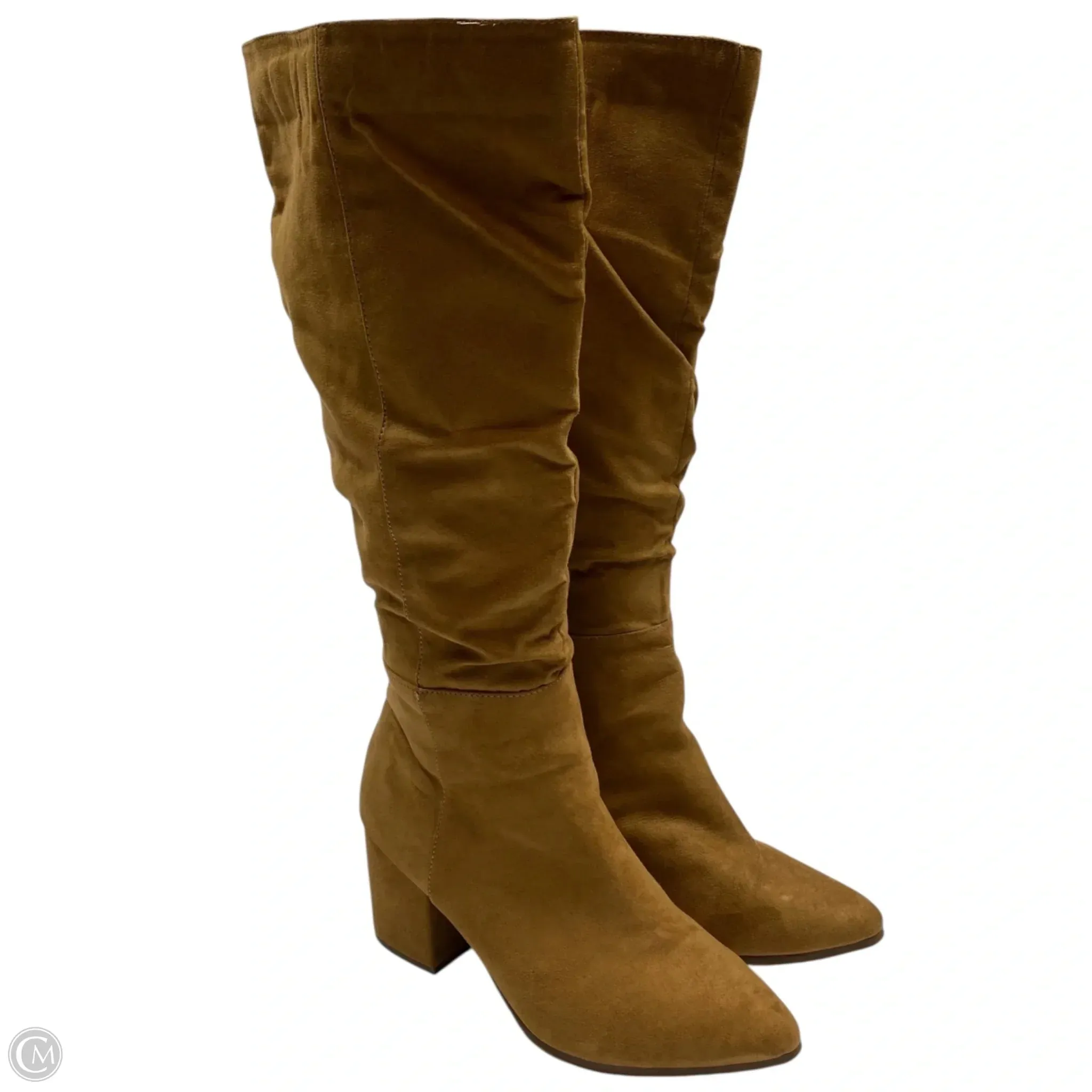 Boots Knee Flats By Lane Bryant In Tan, Size: 9 Weather-Proof