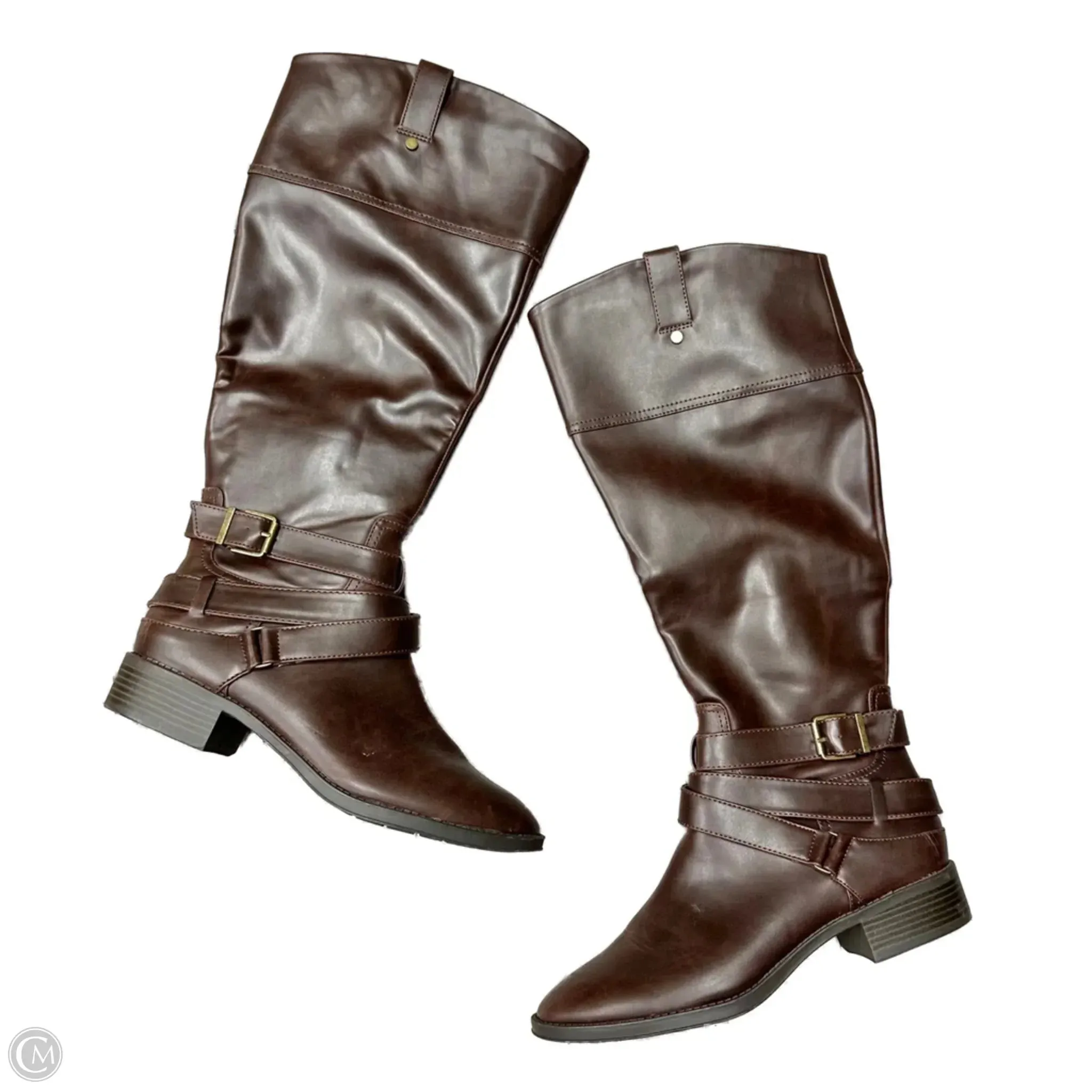 Boots Knee Flats By Merona In Brown, Size: 11 resistant Trend Appeal