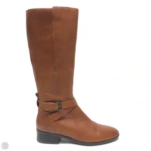 Boots Knee Flats By Naturalizer In Brown, Size: 10 Cold Walk Look