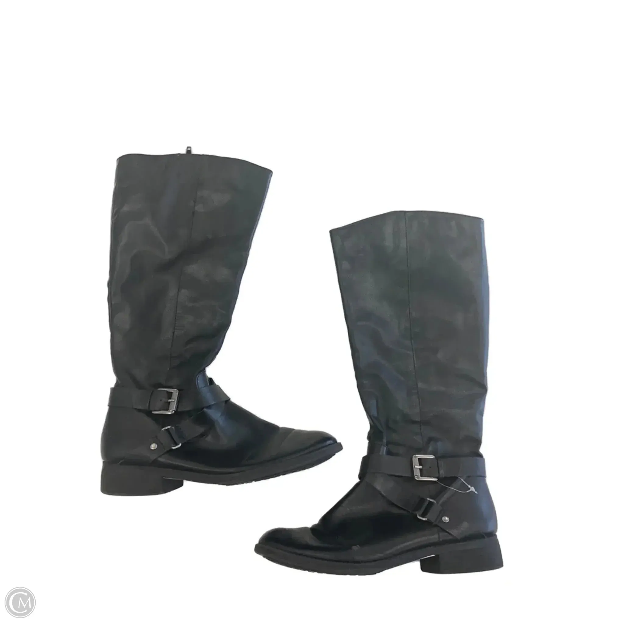 slim fit Holiday Style Boots Knee Flats By Style And Company In Black, Size: 7