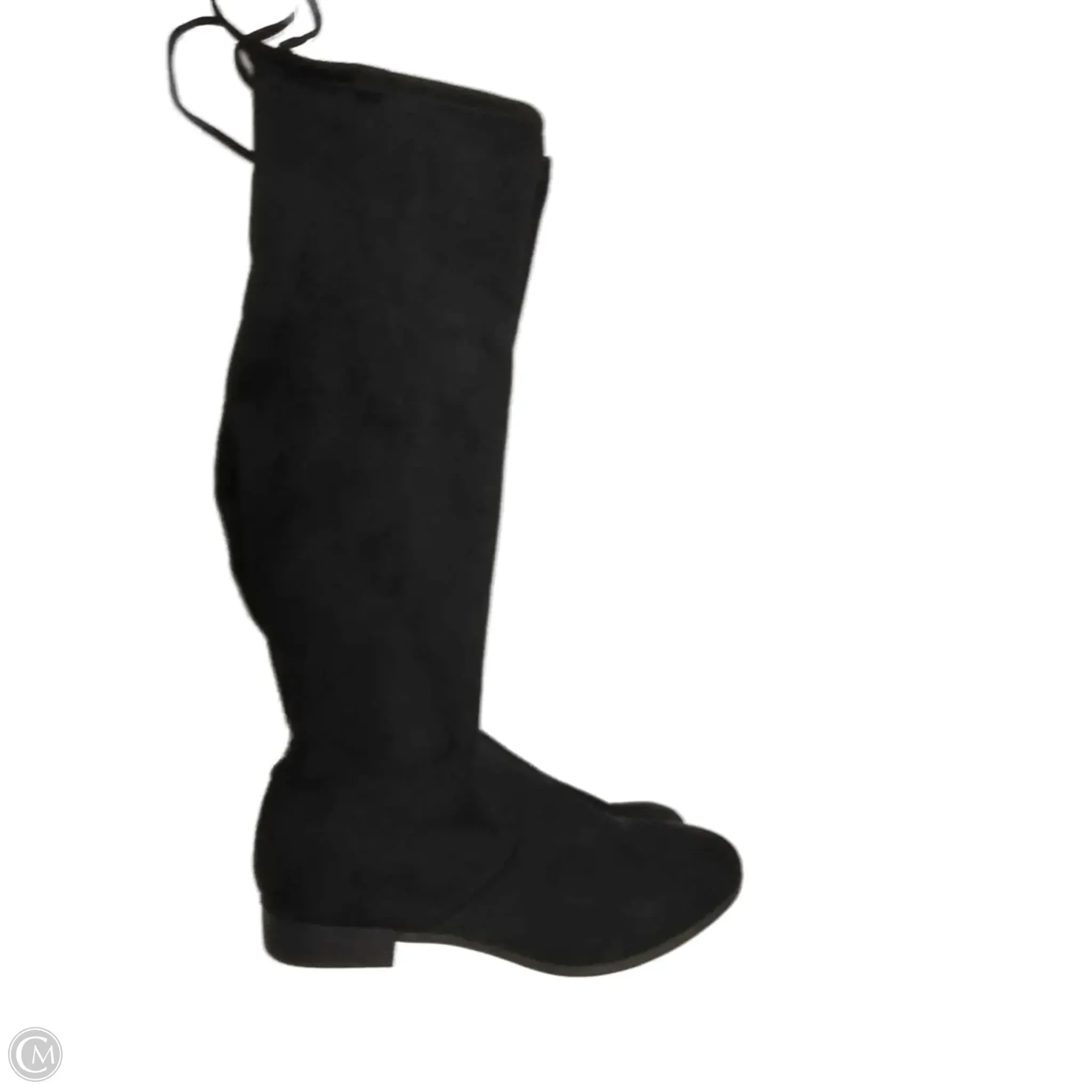 Boots Knee Flats By Time And Tru In Black, Size: 10 Office Wear Layer-Ready Boots