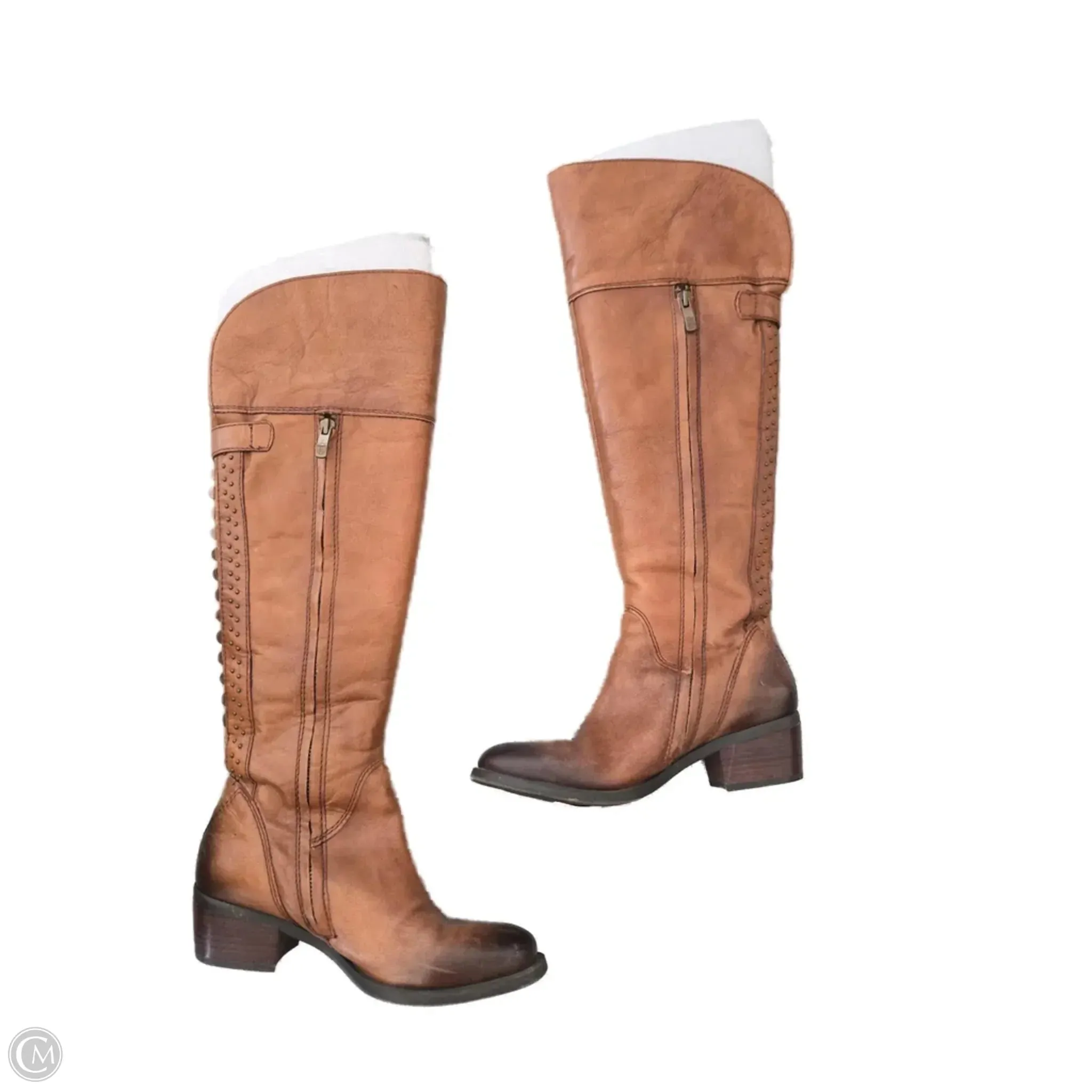 Boots Knee Flats By Vince Camuto In Brown, Size: 6.5 Street Ready Footwear Cold-Weather Fashion Statement
