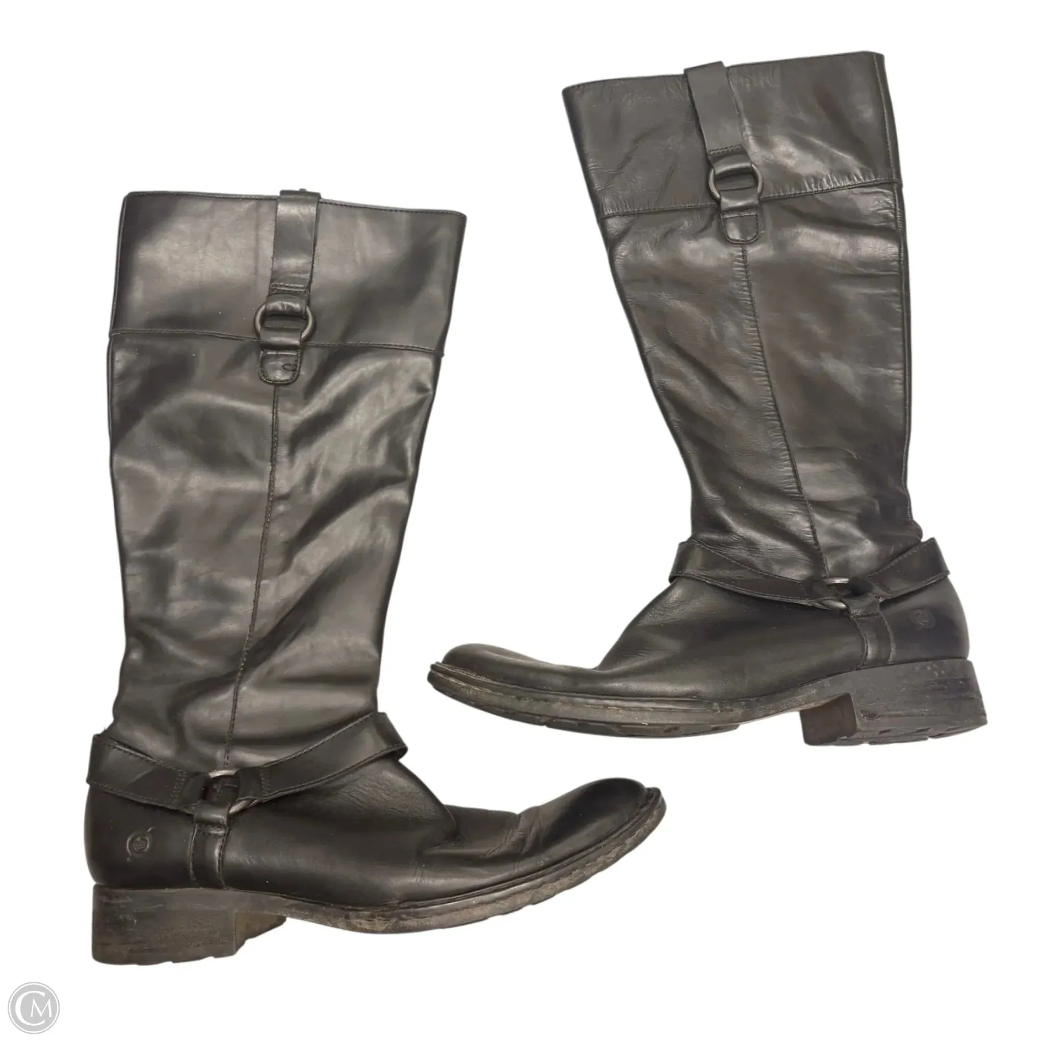 Boots Knee Heels By Born In Black, Size: 8.5 Winter Staple